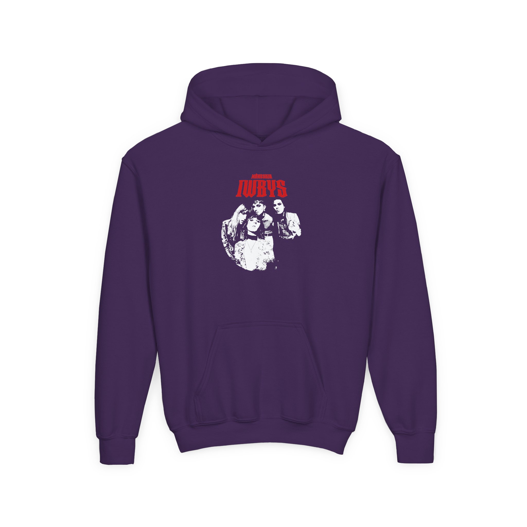 Maneskin IWBYS Youth Heavy Blend Hooded Sweatshirt - Image 7