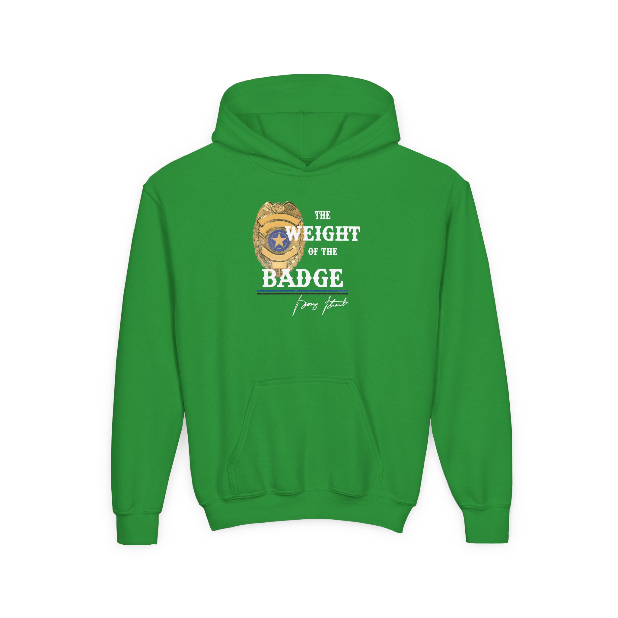 George Strait Gold Badge Youth Heavy Blend Hooded Sweatshirt - Image 5