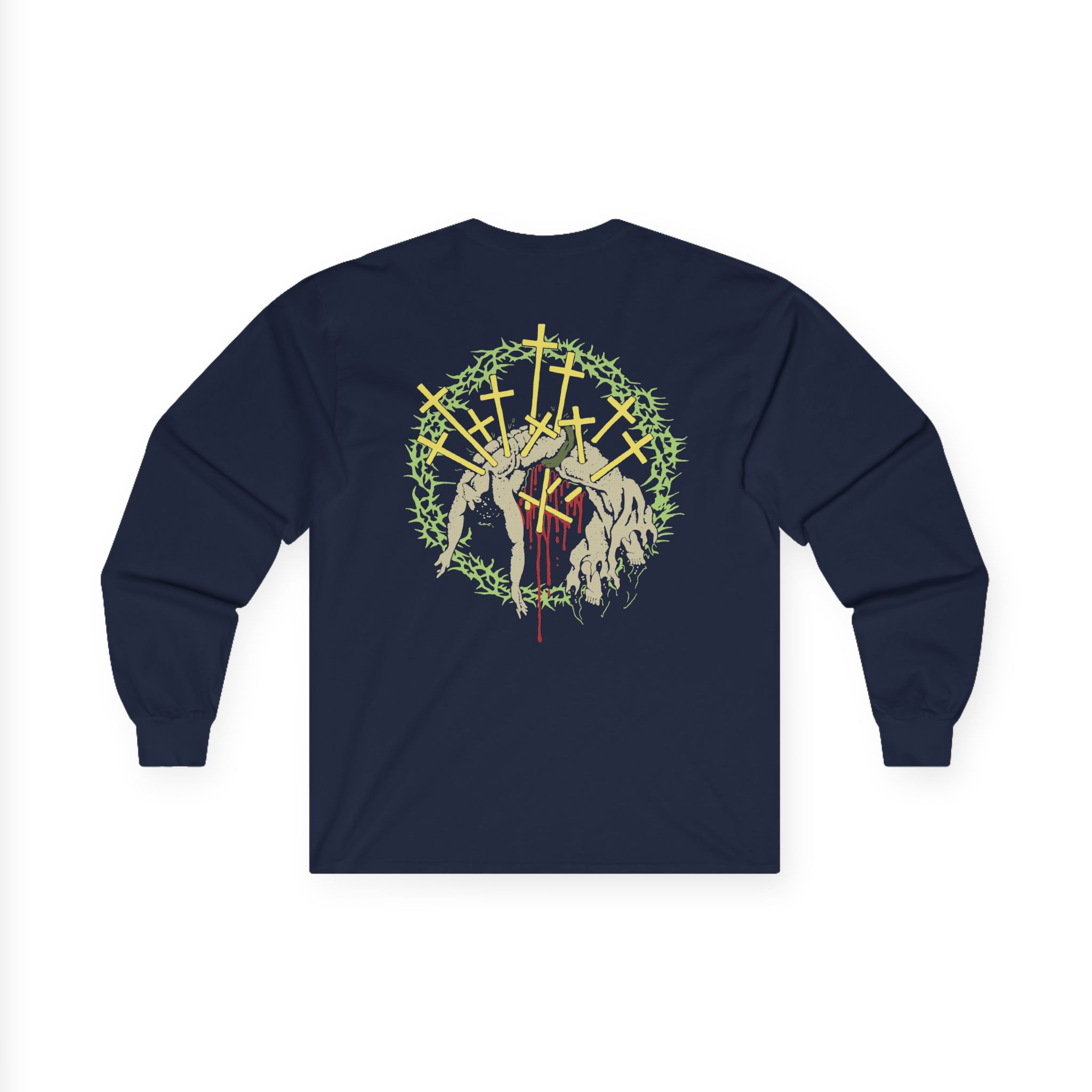 Knocked Loose Crown of Thorns Unisex Ultra Cotton Long Sleeve Tee - Image 6