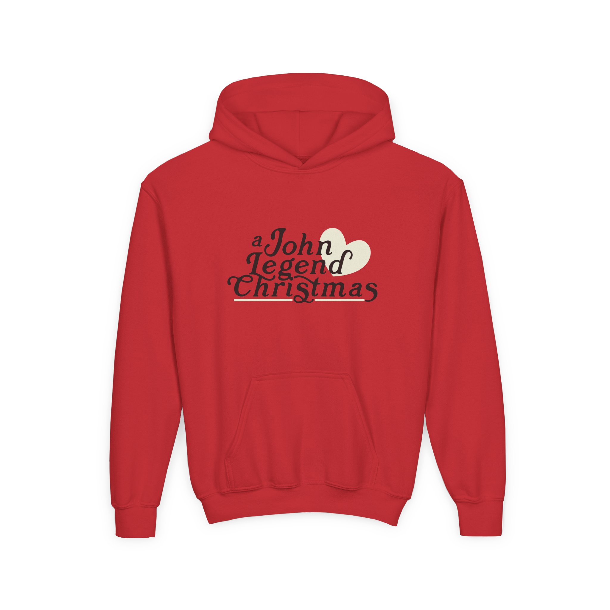 John Legend Christmas Youth Heavy Blend Hooded Sweatshirt