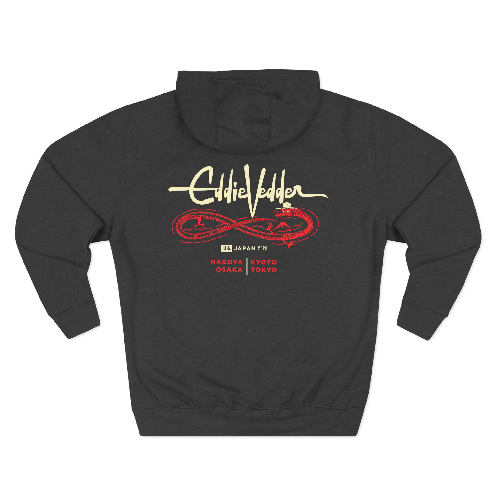 Eddie Vedder Figure 8 Dragon Three-Panel Fleece Hoodie - Image 4