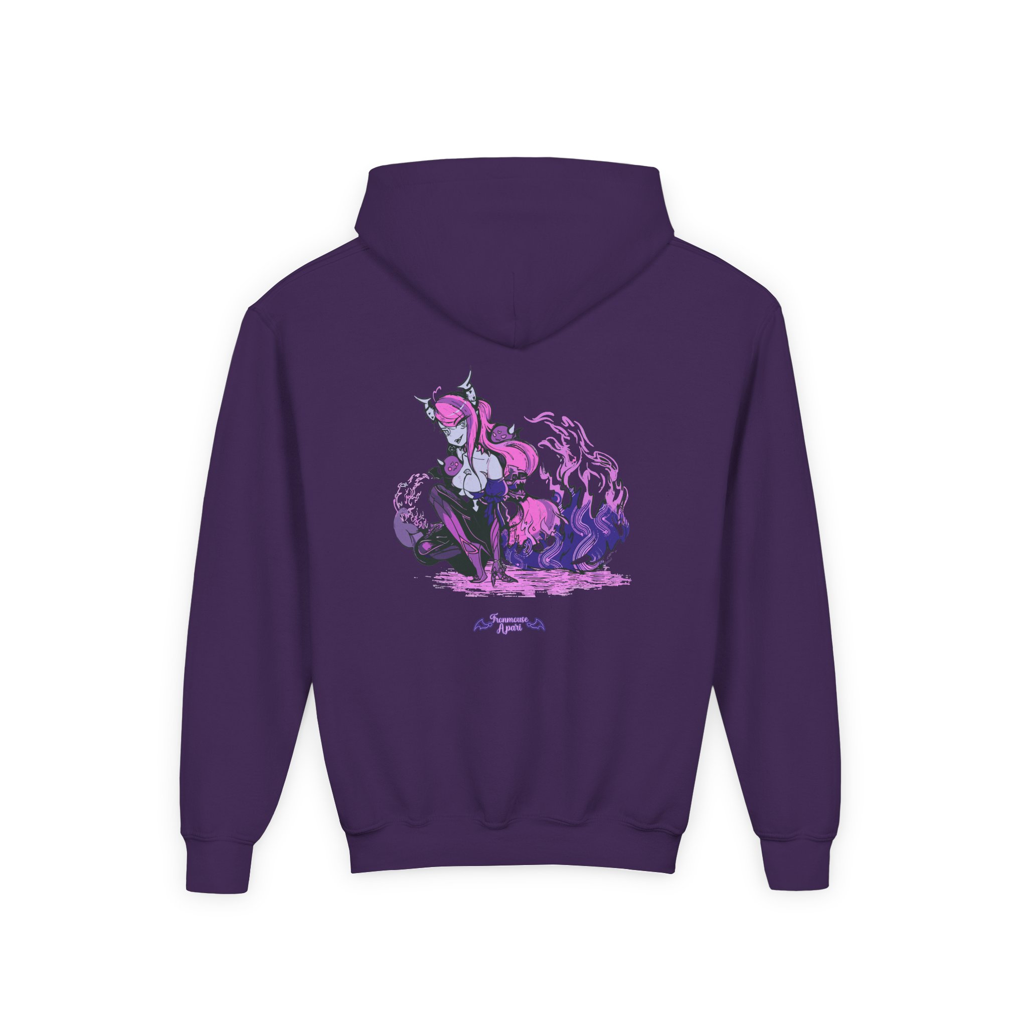 Ironmouse Underworld Goddess Youth Heavy Blend Hooded Sweatshirt - Image 8