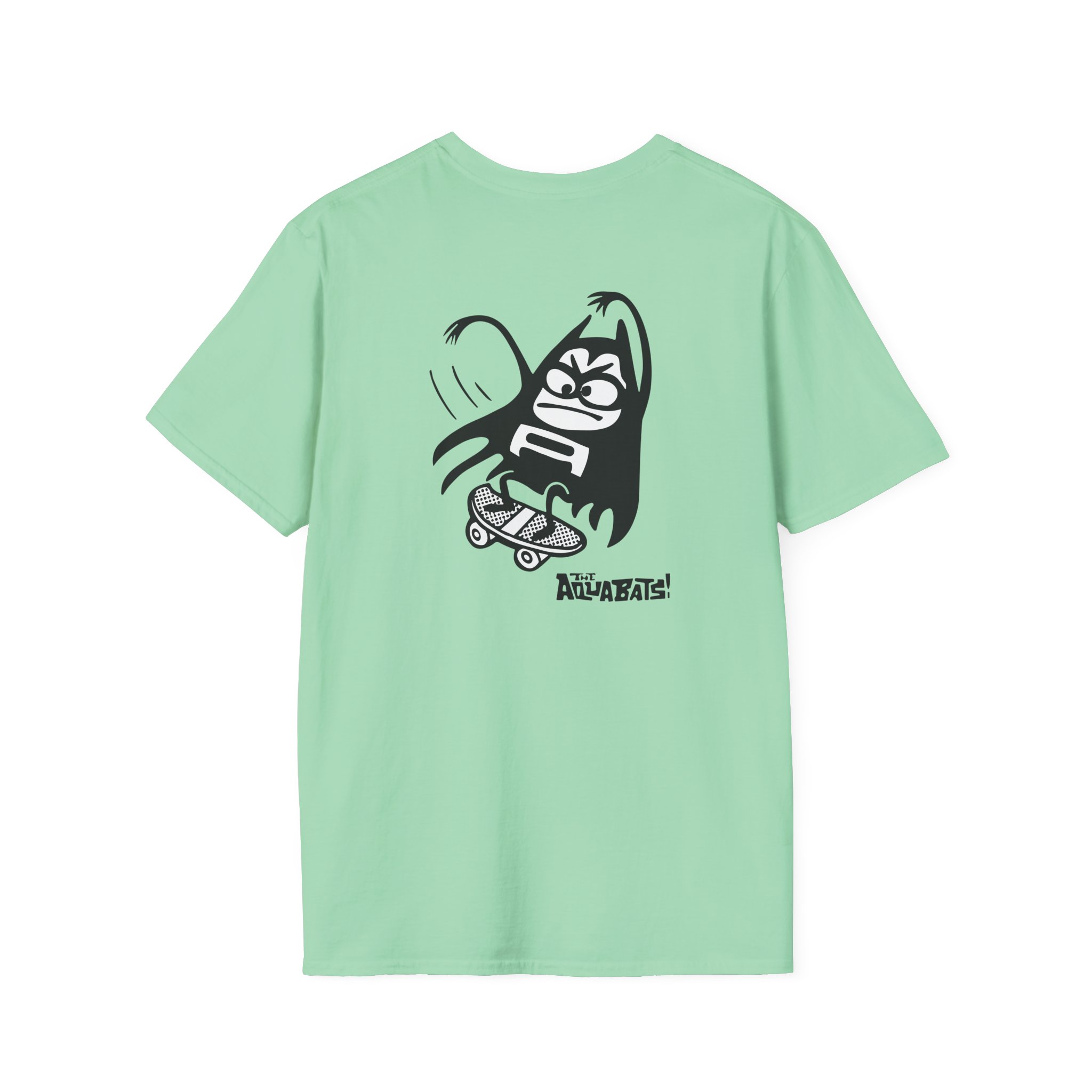 The Aquabats Lil Bat Skateboard Unisex Softstyle T-Shirt - Image 10