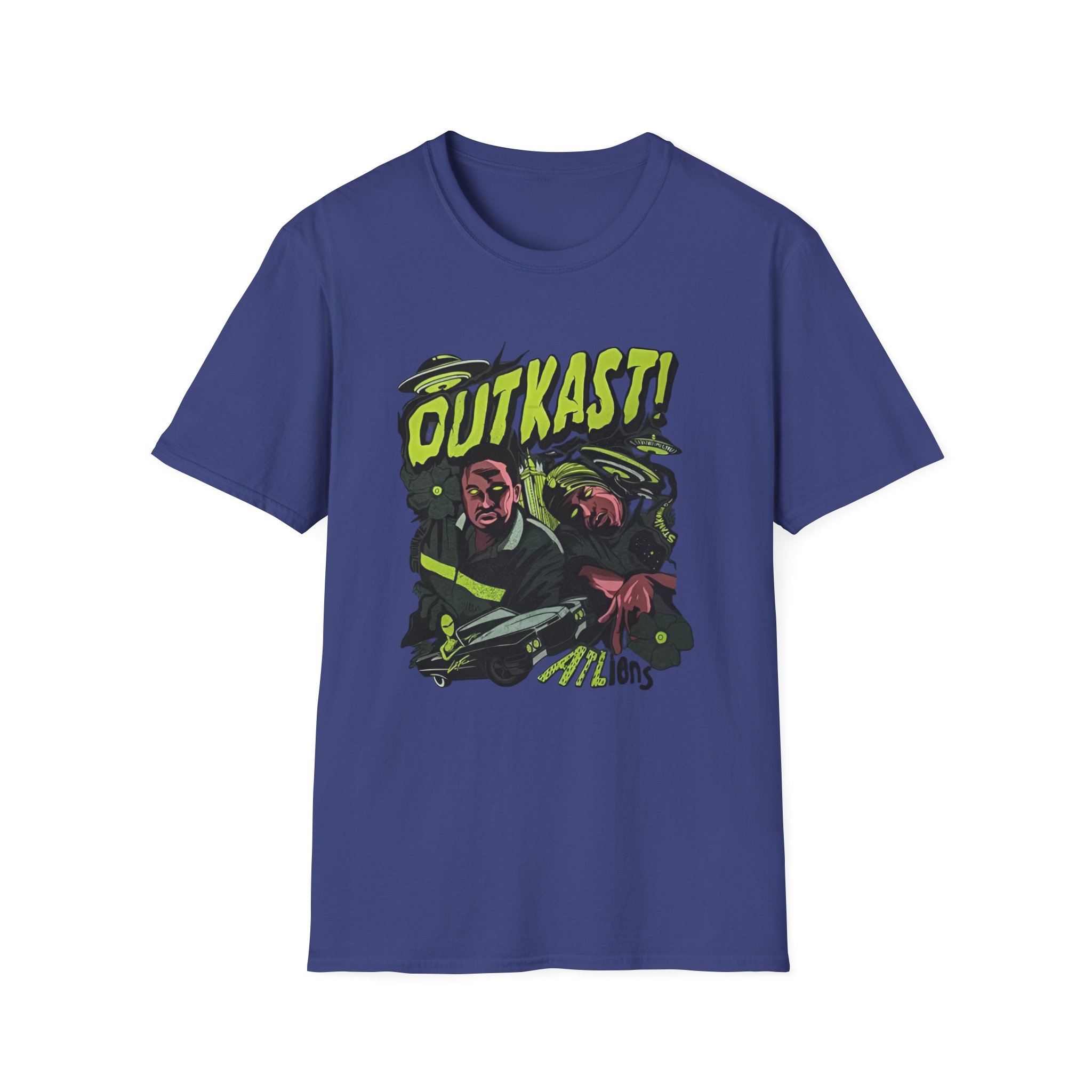 Outkast ATLiens Unisex Softstyle T-Shirt - Image 9