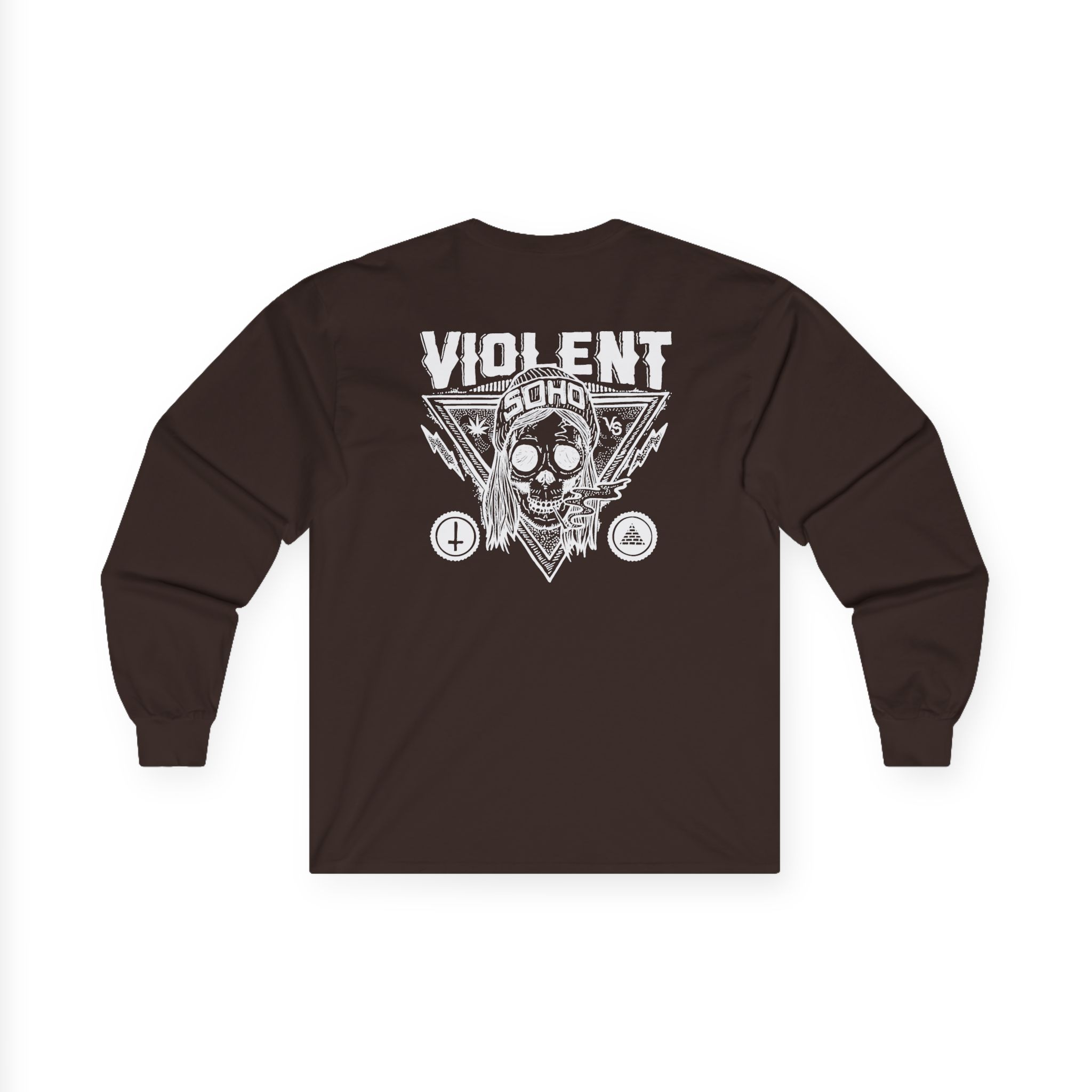 Violent Soho Blazin Skull Unisex Ultra Cotton Long Sleeve Tee - Image 6