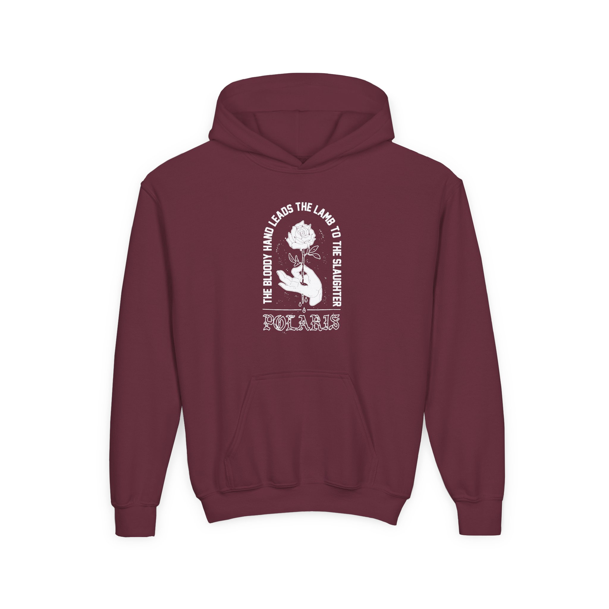 Polaris Bloody Hand Youth Heavy Blend Hooded Sweatshirt - Image 3