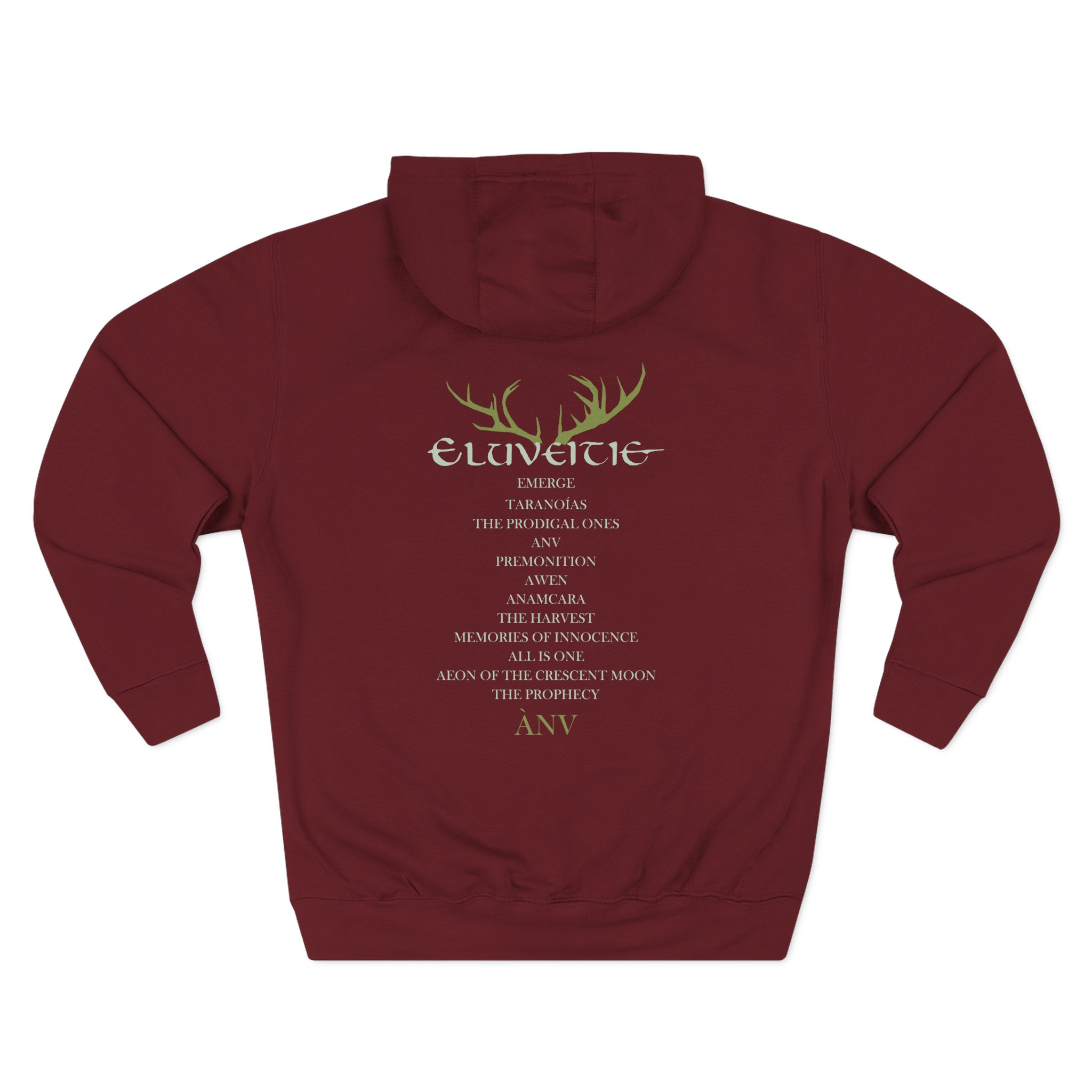 Eluveitie Anv Cover Three-Panel Fleece Hoodie - Image 10