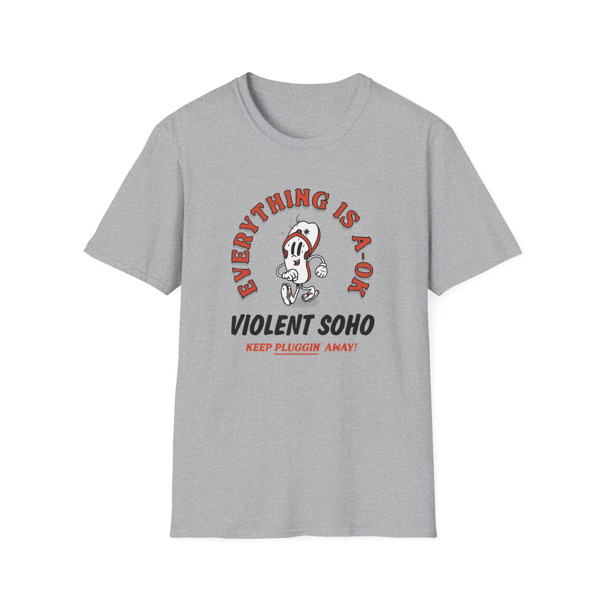 Violent Soho Keep on Pluggin Unisex Softstyle T-Shirt - Image 7
