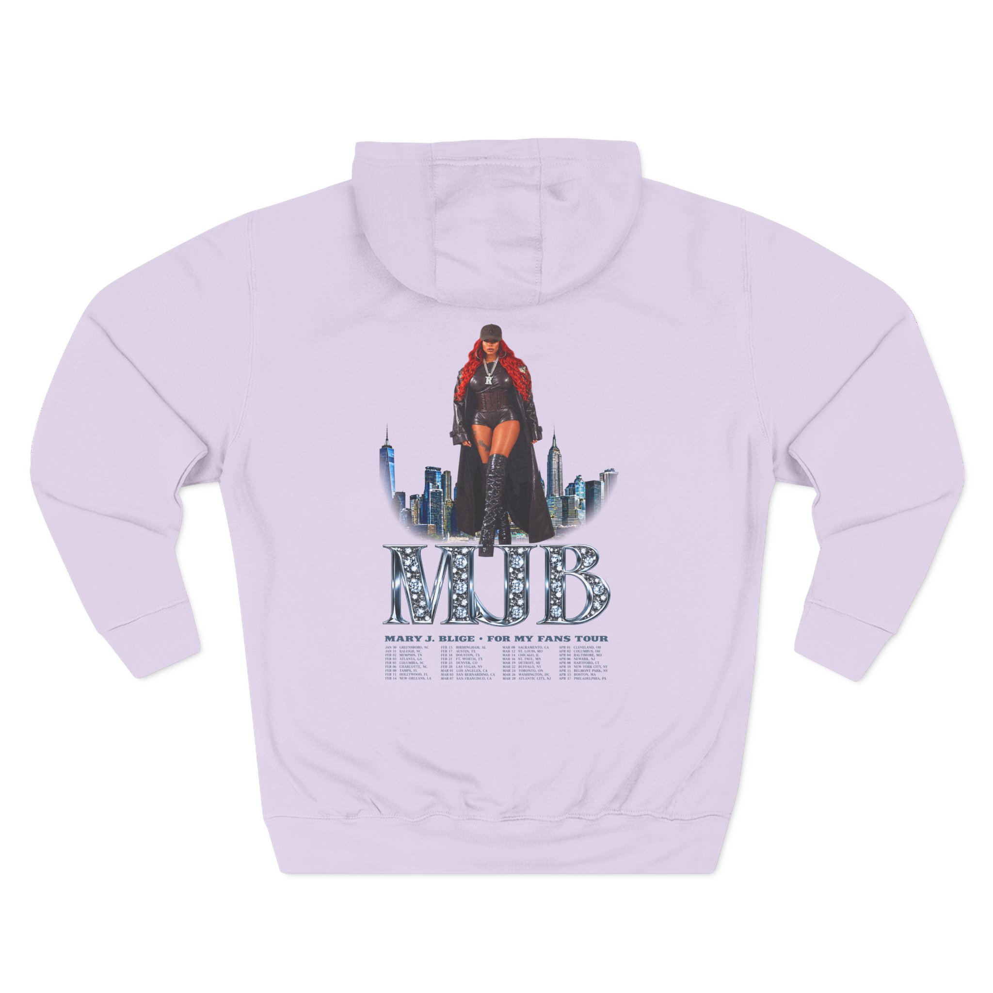 Mary J Blige Diamonds Three-panel Fleece Hoodie - Image 16