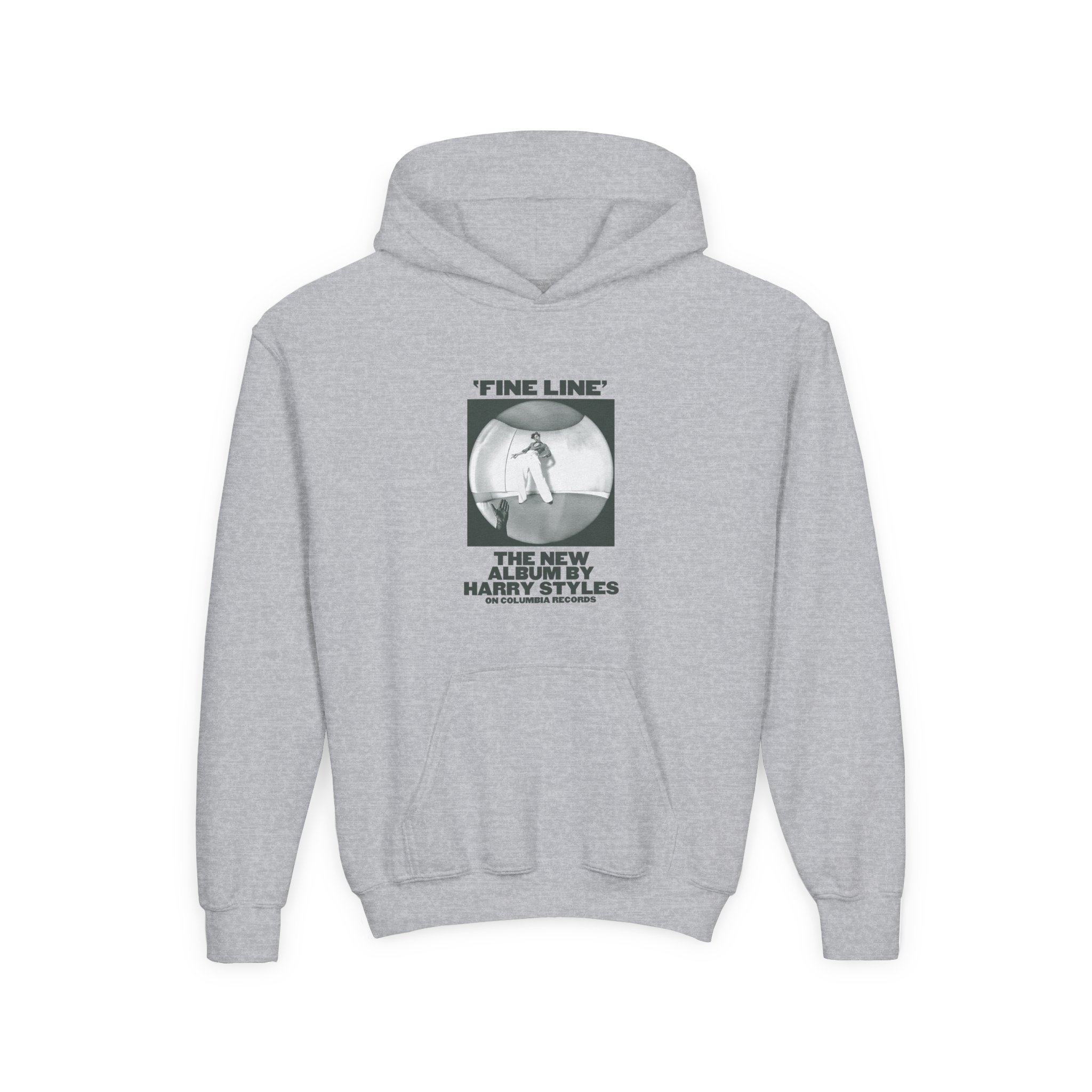 Love on Tour Fine Line Youth Heavy Blend Hooded Sweatshirt - Image 3