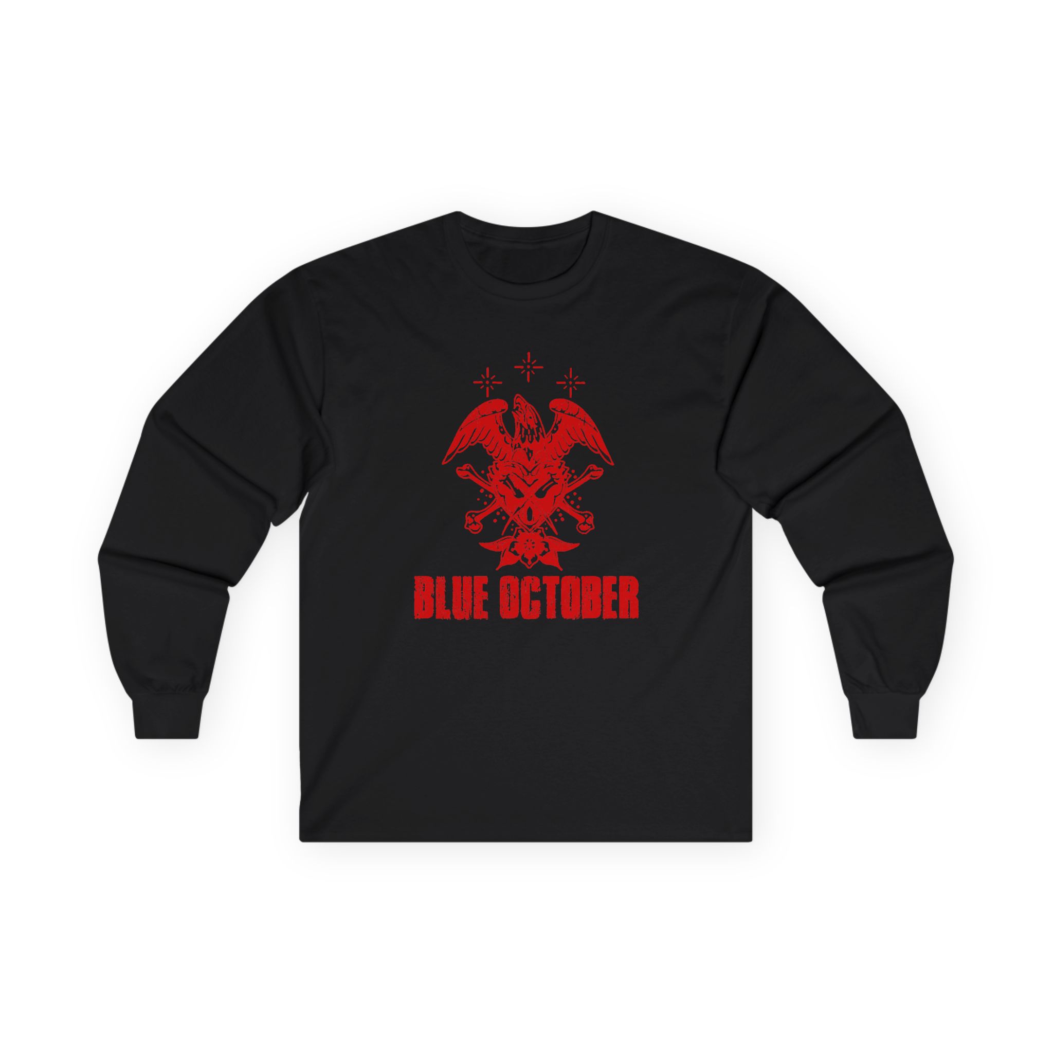 Blue October Heart Eagle Splatter Unisex Ultra Cotton Long Sleeve Tee