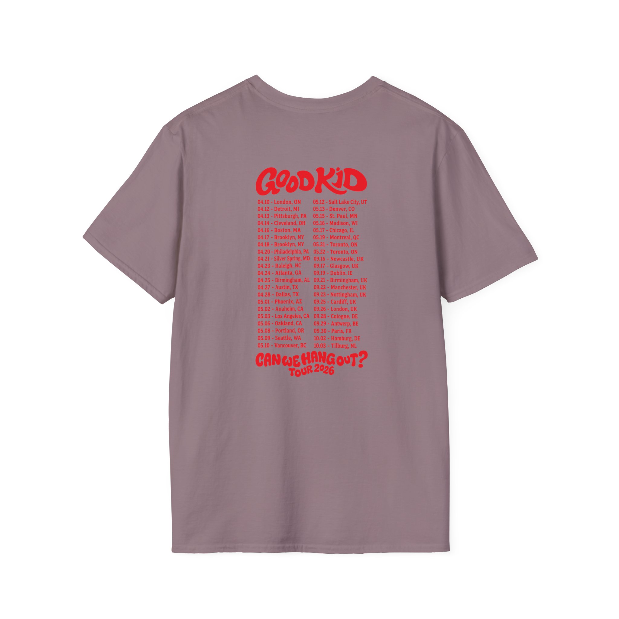 Good Kid Can We Hang Out Unisex Softstyle T-Shirt - Image 28