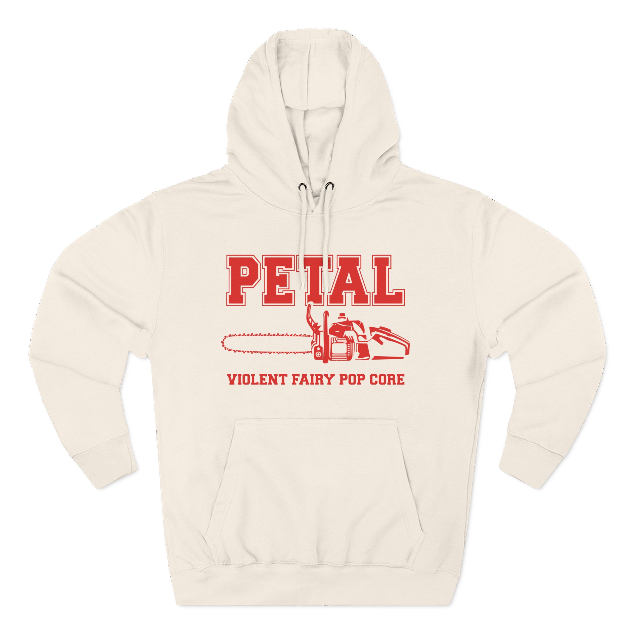 AG petal chainsaw Three-Panel Fleece Hoodie - Image 5