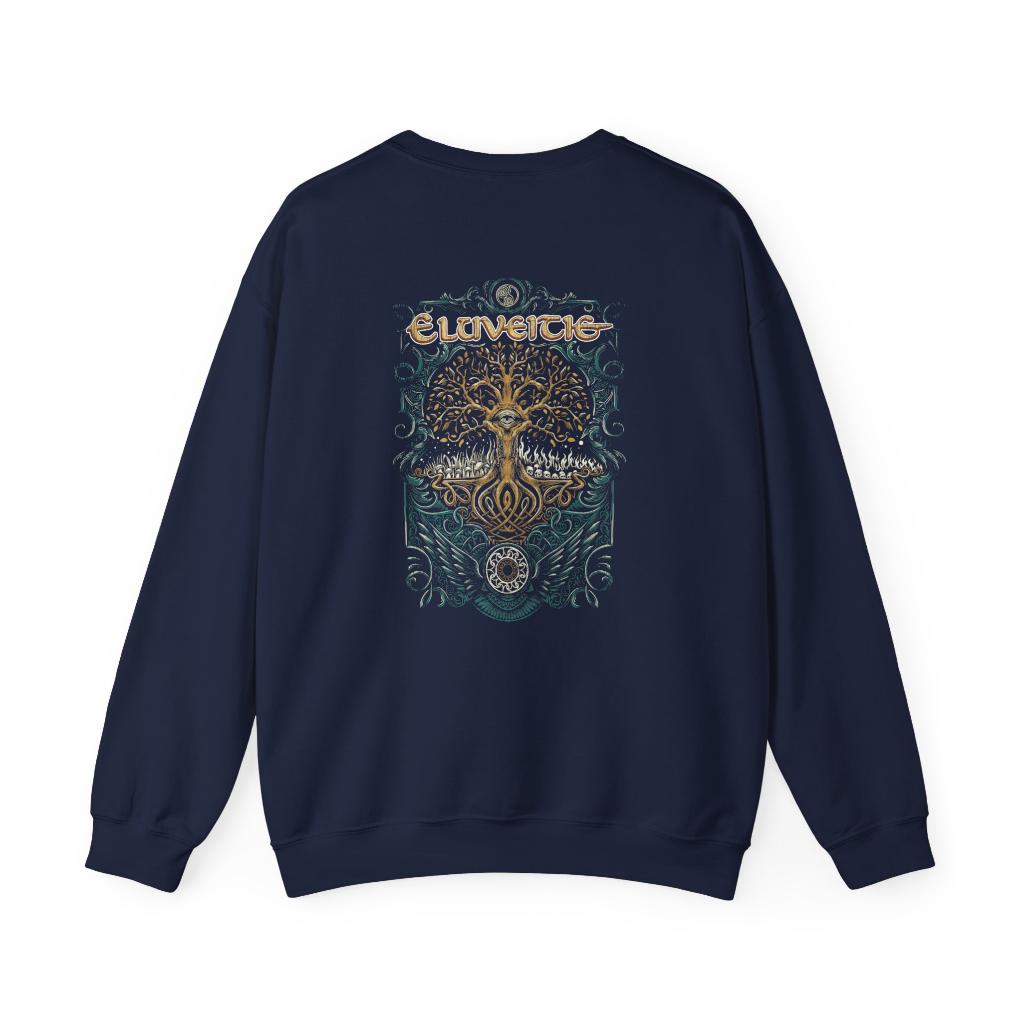 Eluveitie Celtic Tree Unisex Heavy Blend™ Crewneck Sweatshirt - Image 4