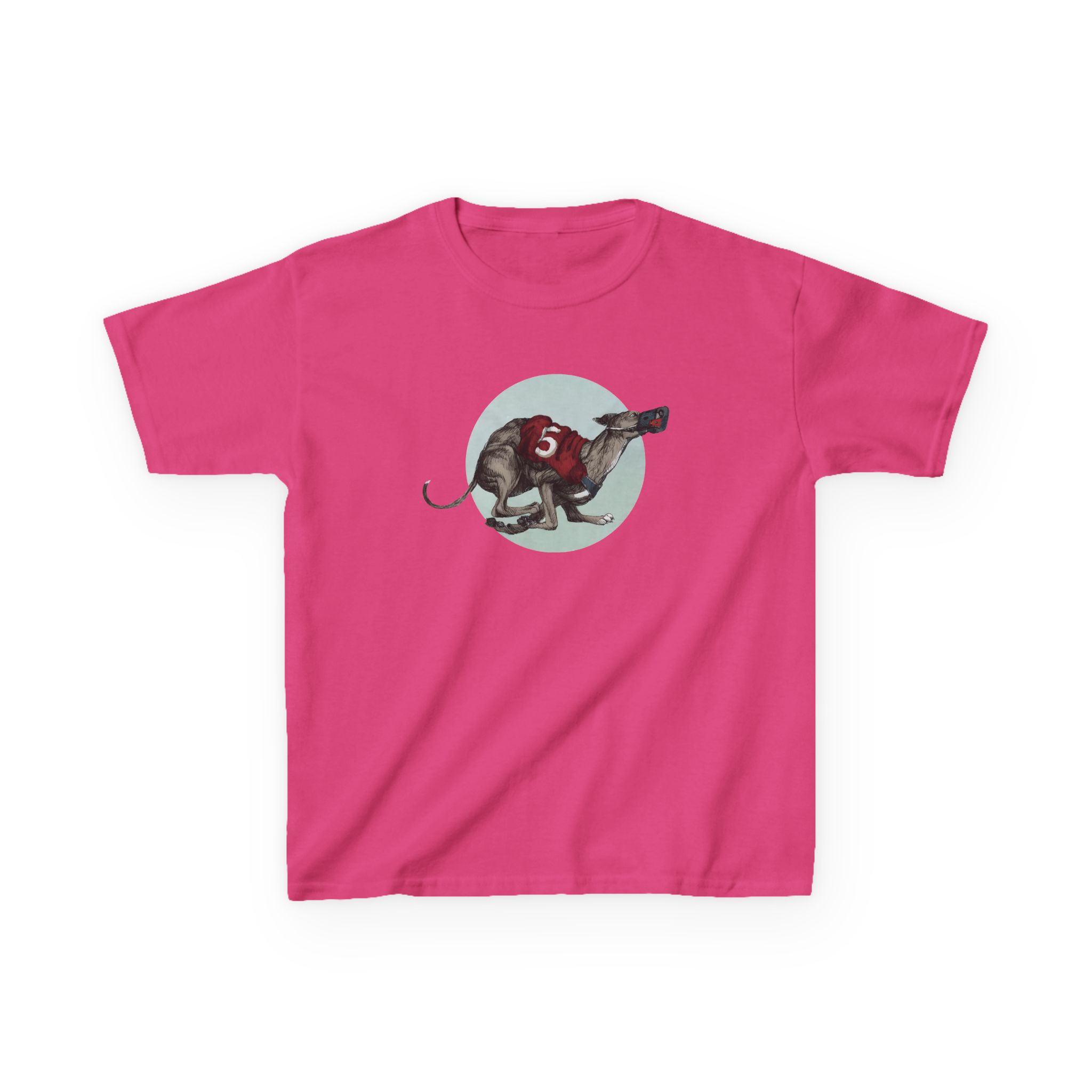 Greyhound Heather Smoke Kids Heavy Cotton™ Tee - Image 13