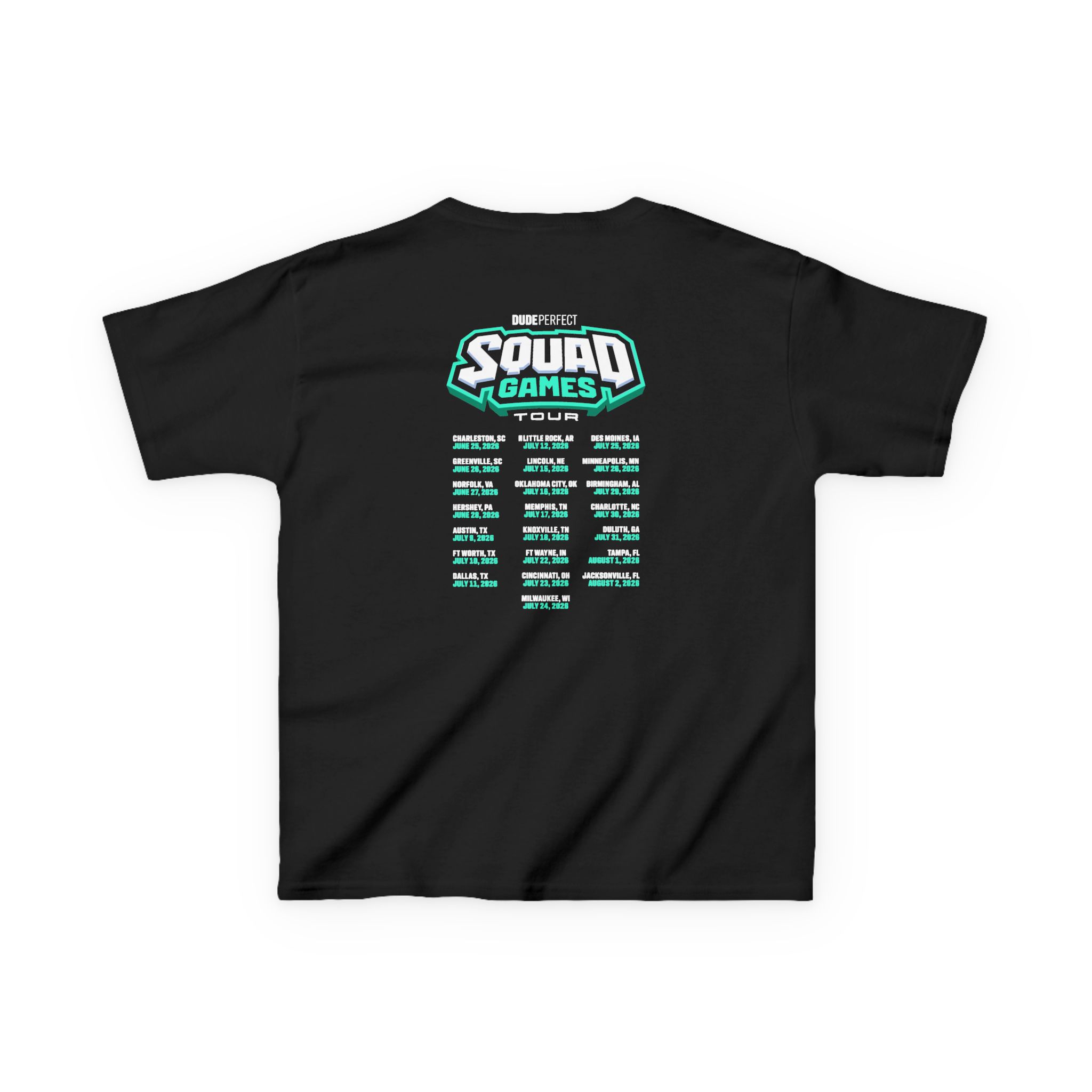 Dude Perfect Squad Games Tour Kids Heavy Cotton™ Tee - Image 2