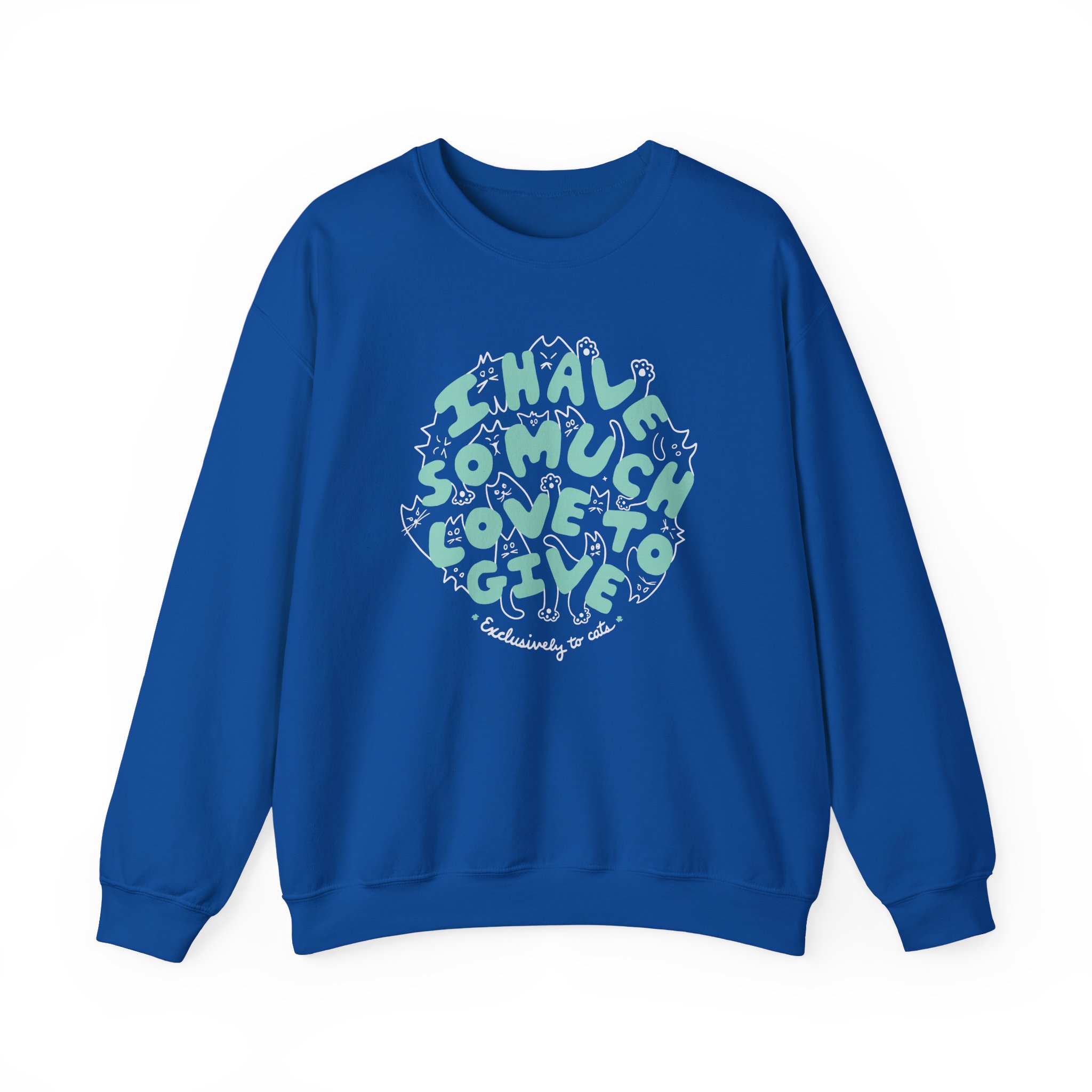 Dropout Exclusively To Cats Unisex Heavy Blend™ Crewneck Sweatshirt - Image 9