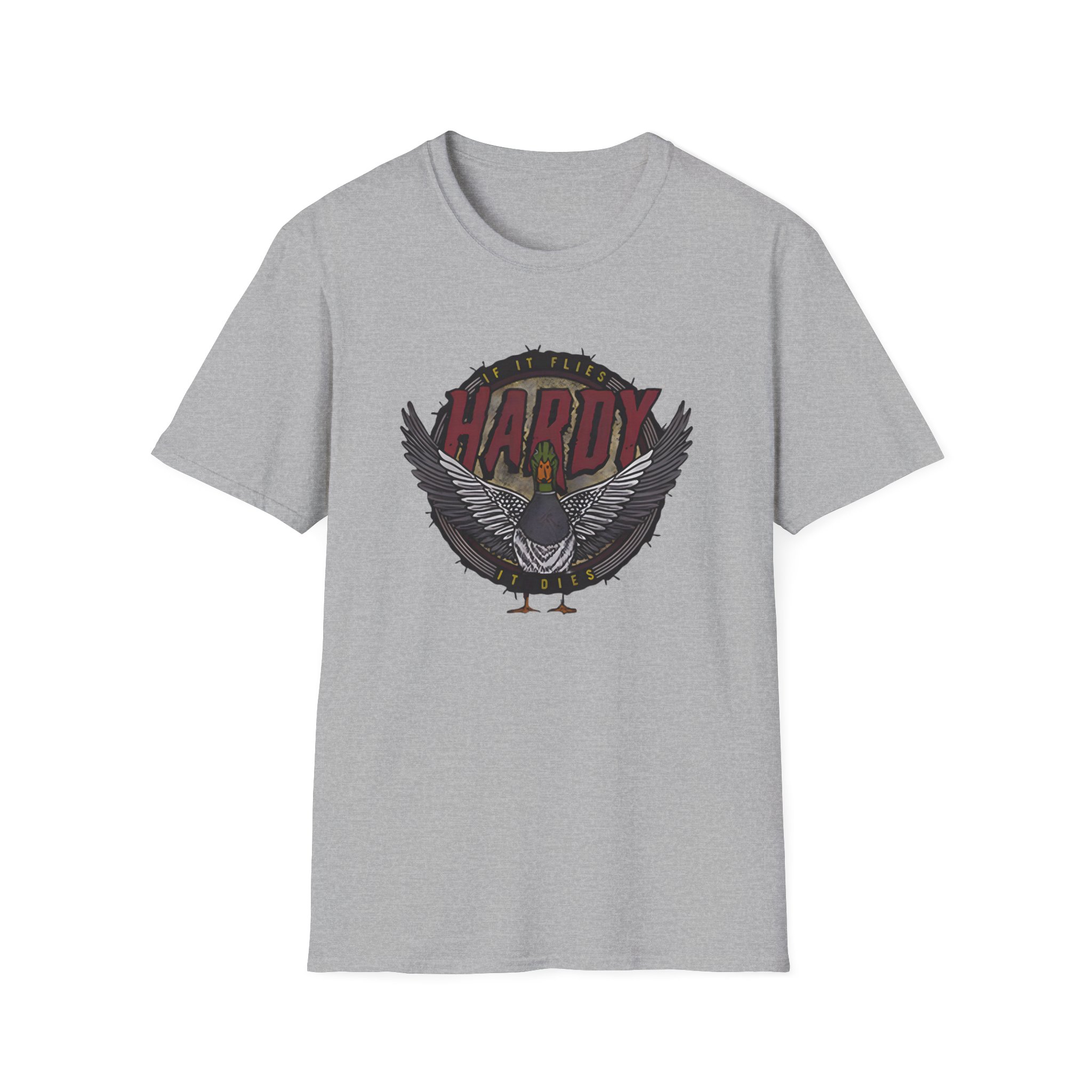 Hd if It Flies Unisex Softstyle T-Shirt - Image 9