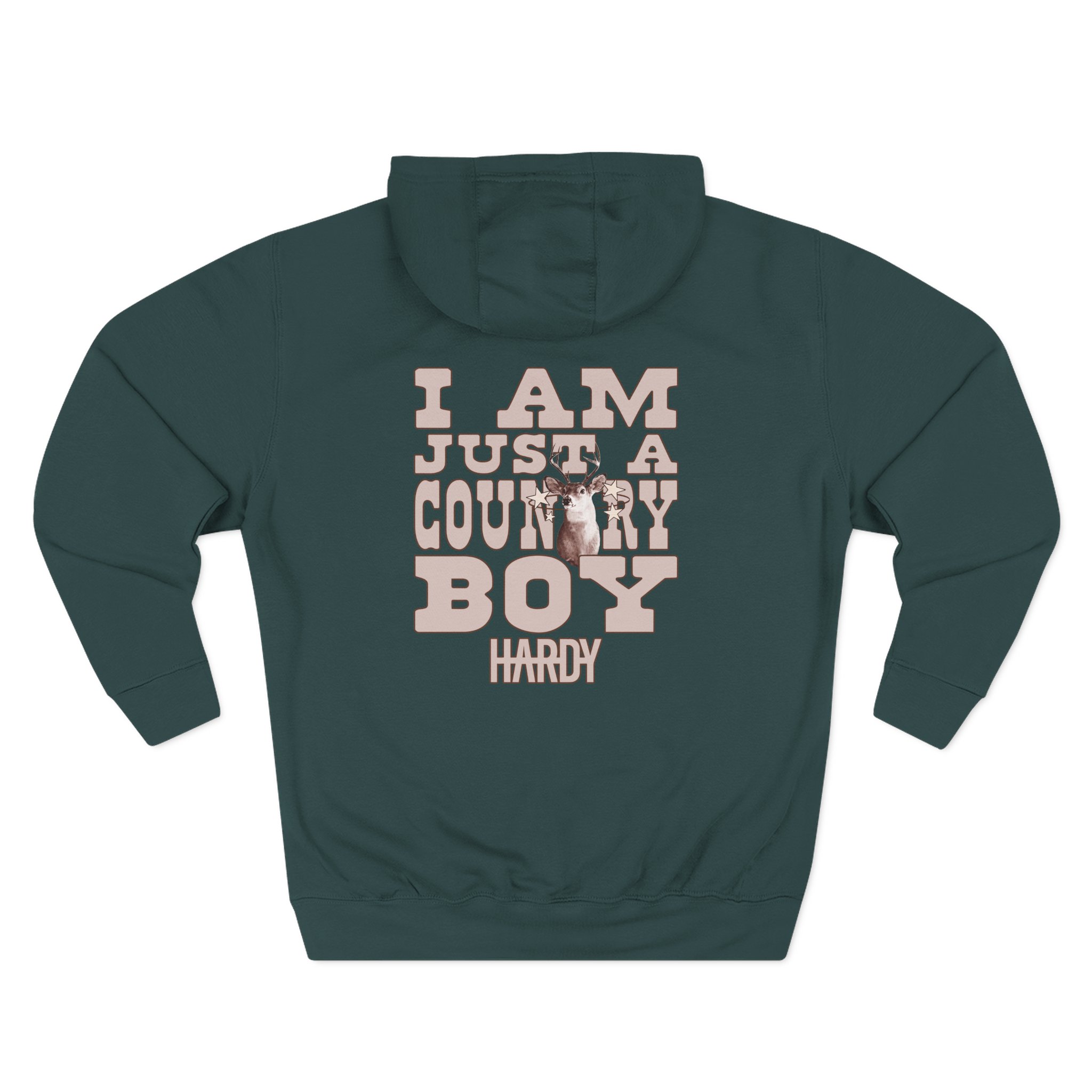 Hd I Am Just a Country Boy Crewneck Three-Panel Fleece Hoodie - Image 8