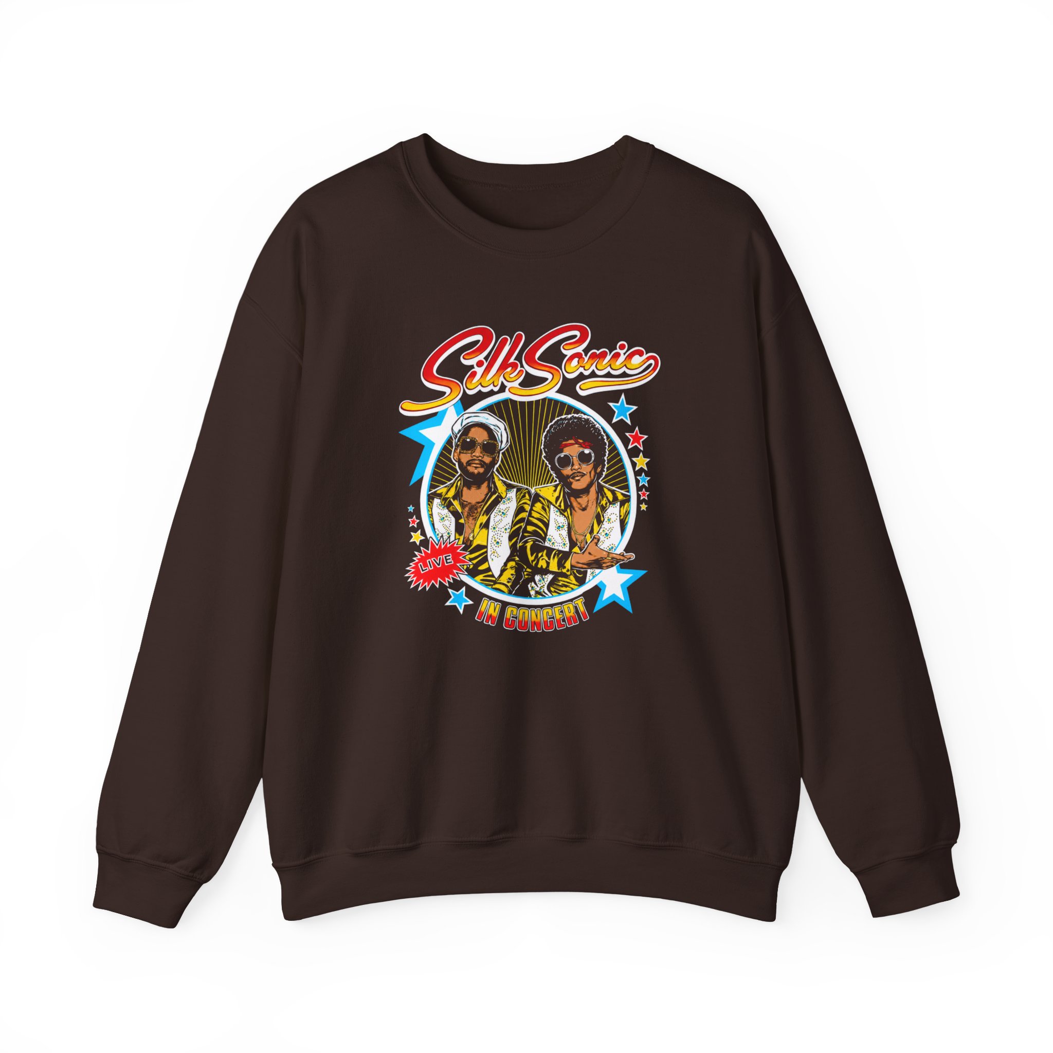 Bruno Mars Silk Sonic in Concert Unisex Heavy Blend™ Crewneck Sweatshirt - Image 3