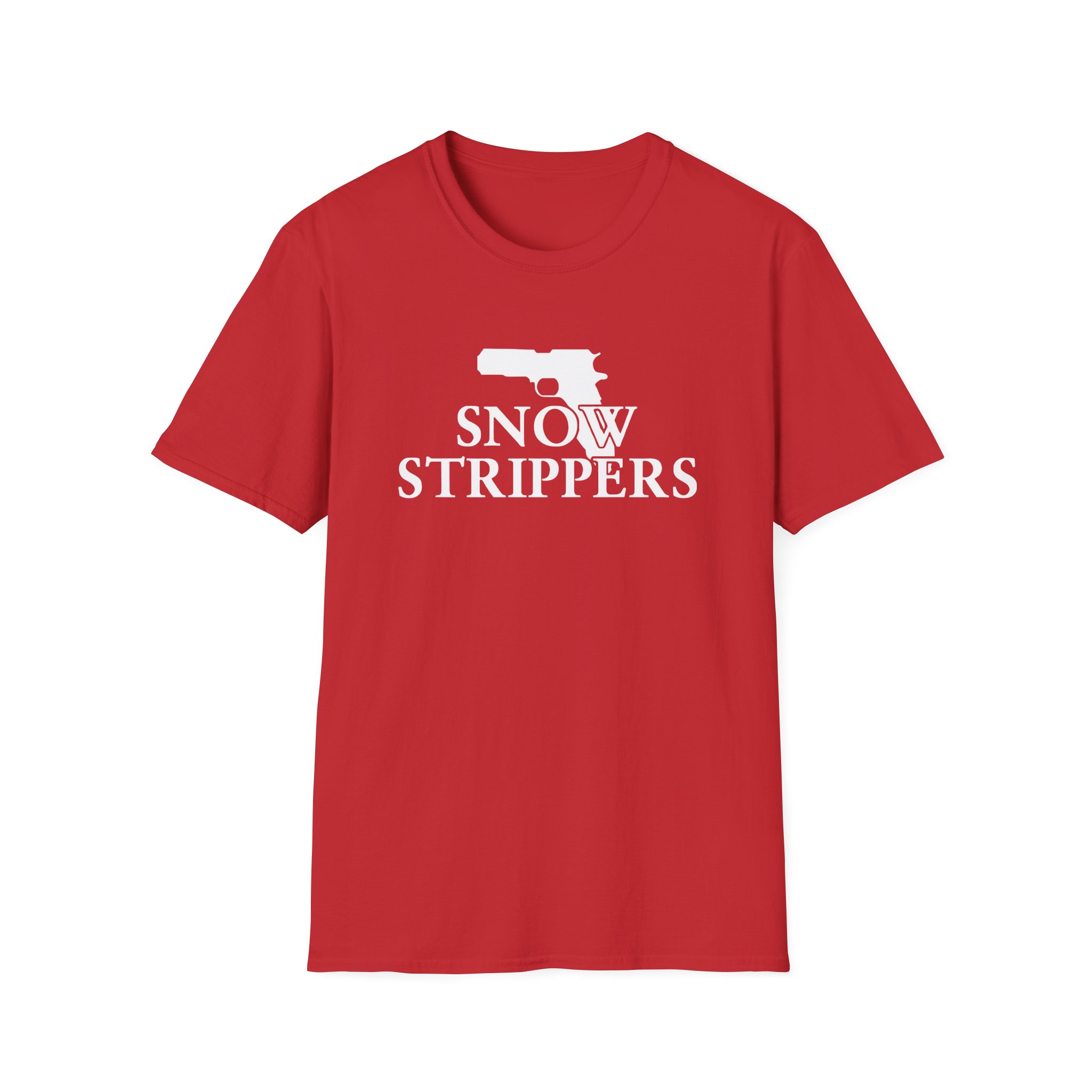 Snow Strippers Unisex Softstyle T-Shirt - Image 25