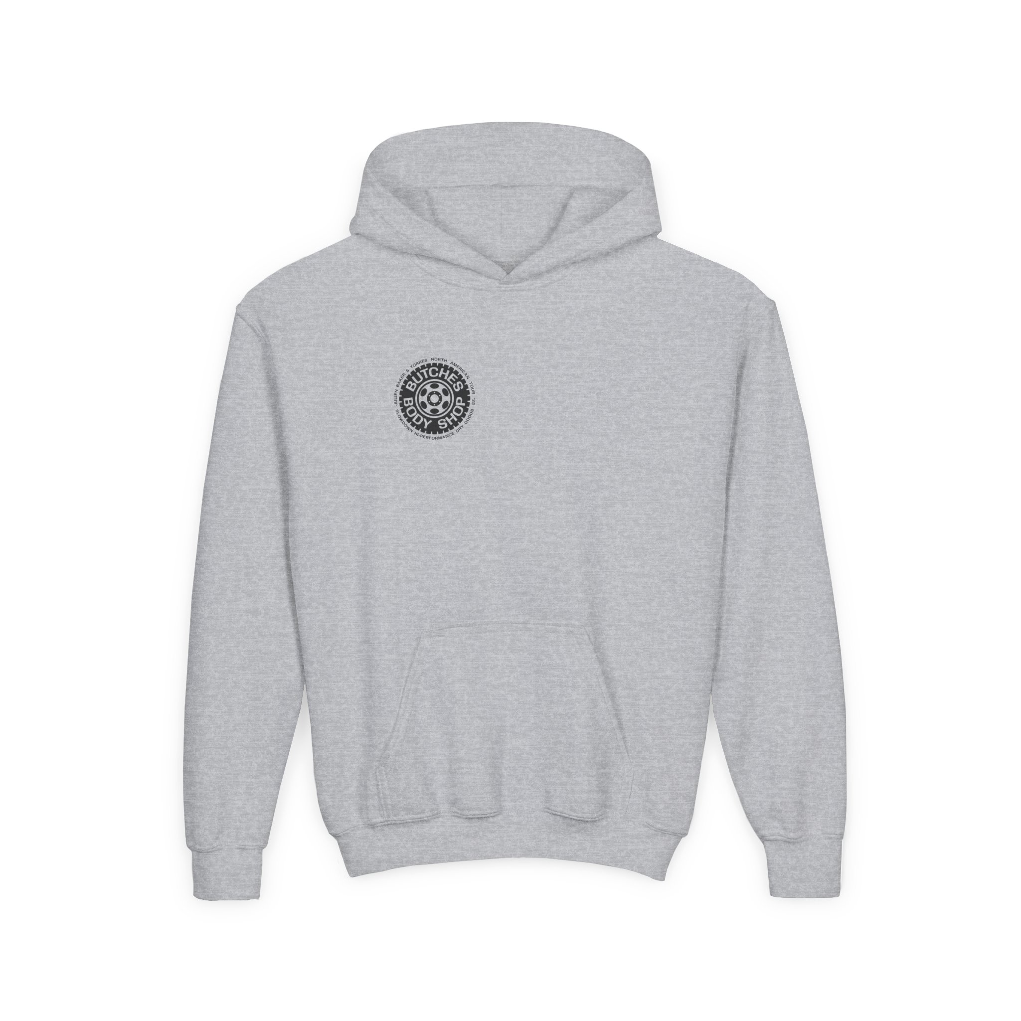 Julien Baker Protops Monster Truck Youth Heavy Blend Hooded Sweatshirt - Image 3