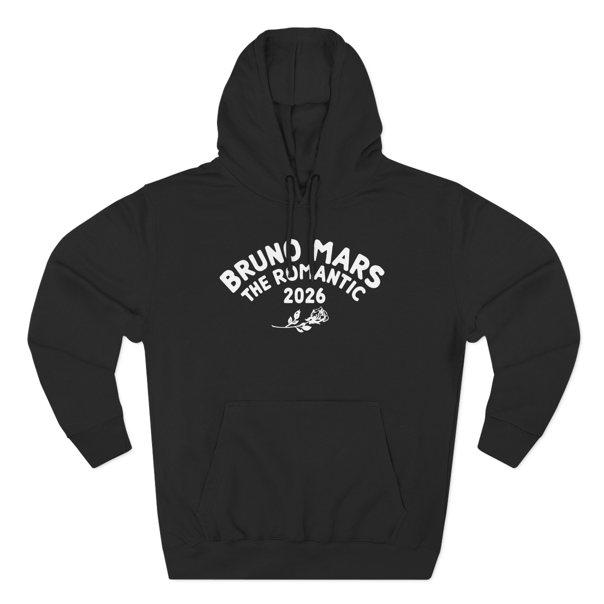 Bruno Mars the Romantic Tour Three-Panel Fleece Hoodie