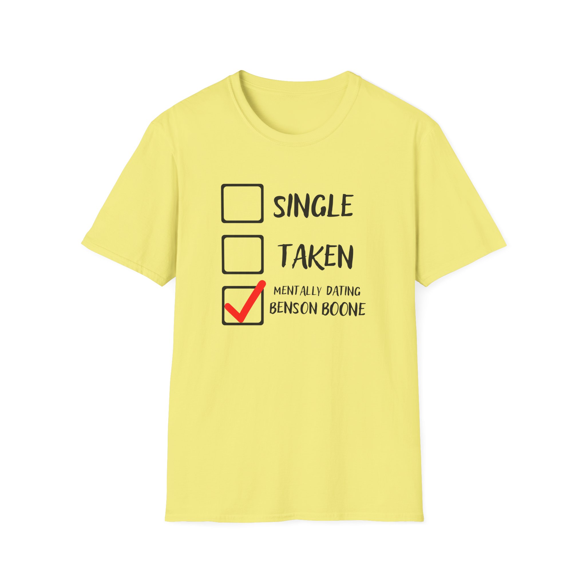 Benson Boone Mentally Dating Unisex Softstyle T-Shirt - Image 9