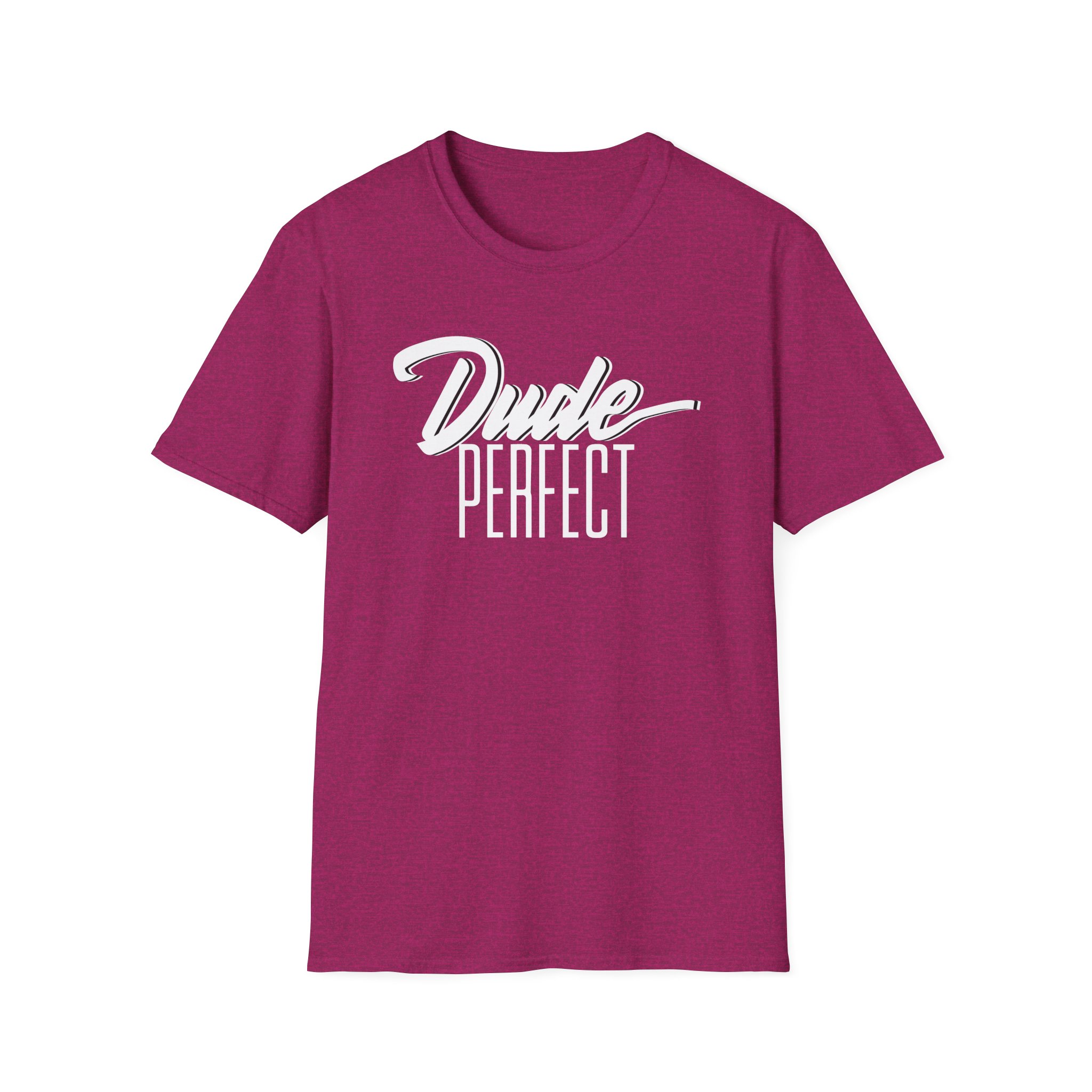 Dude Perfect Dude Script Unisex Softstyle T-Shirt - Image 5