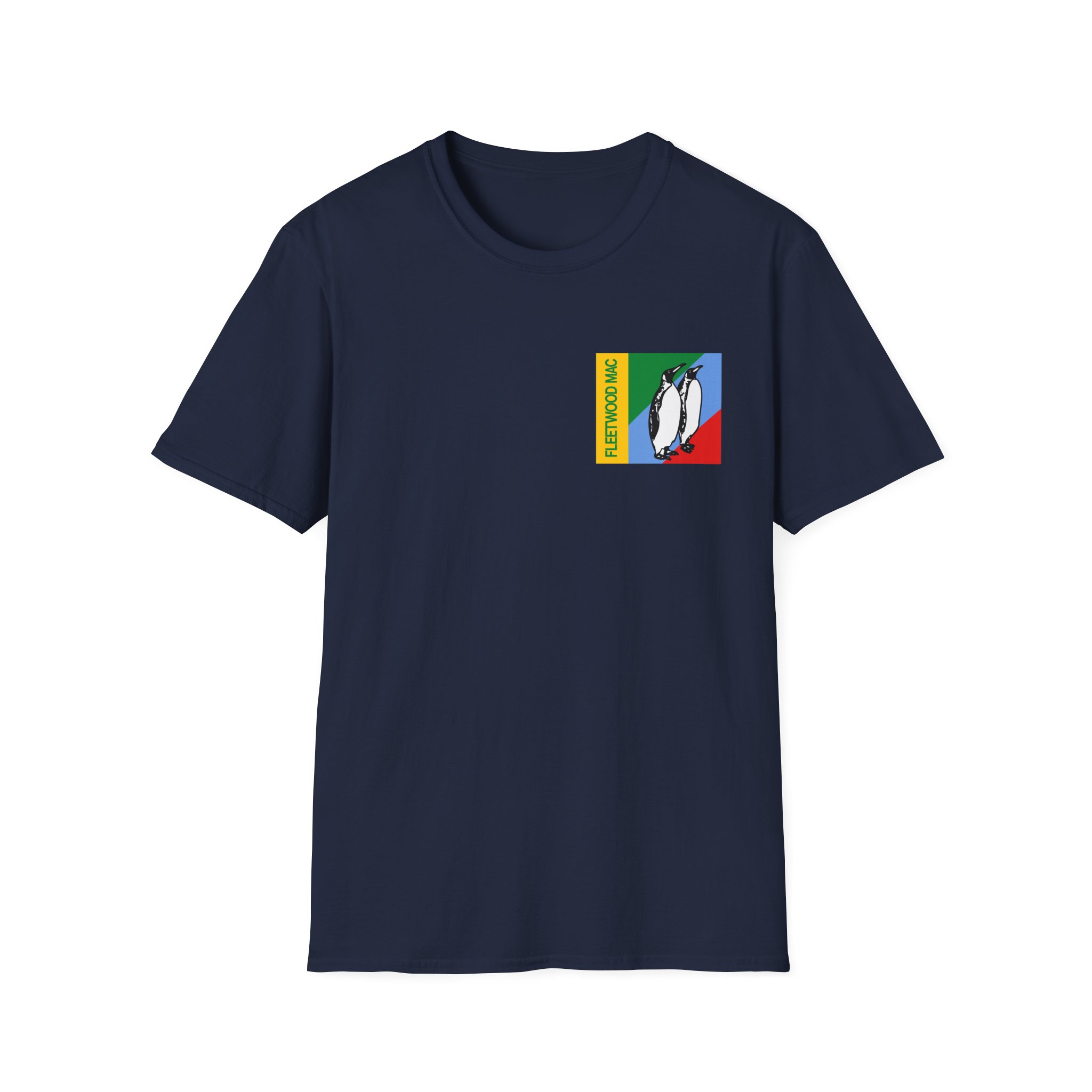 Fleetwood Mac Duo Penguin Collared Unisex Softstyle T-Shirt - Image 15