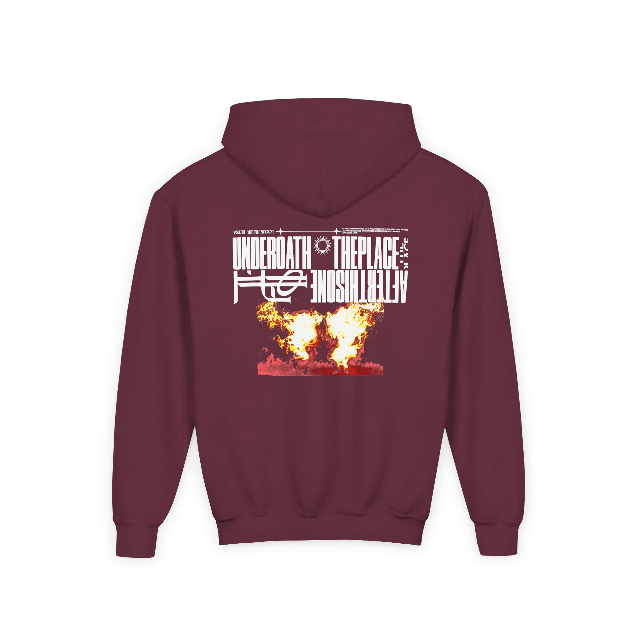 Underoath Youth Heavy Blend Hooded Sweatshirt - Image 4