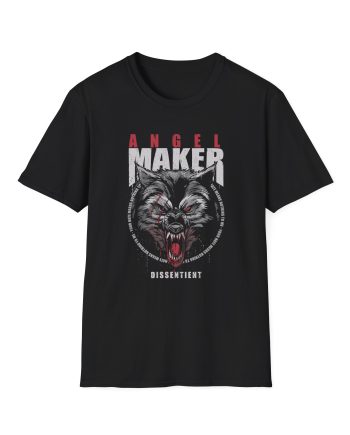 Angelmaker Battle Wolf Unisex Softstyle T-Shirt