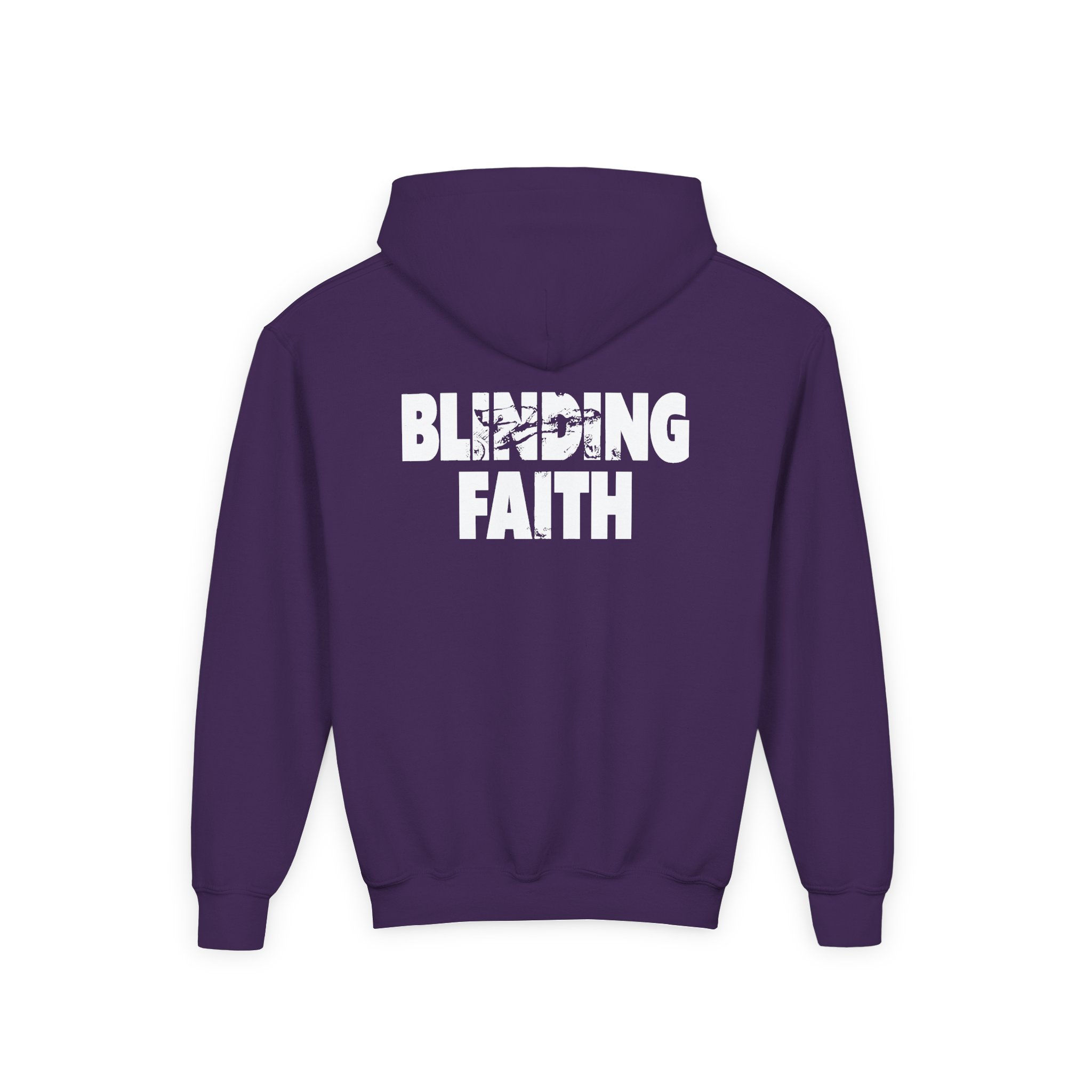 Knocked Loose Blinding Faith Royal Youth Heavy Blend Hooded Sweatshirt - Image 14