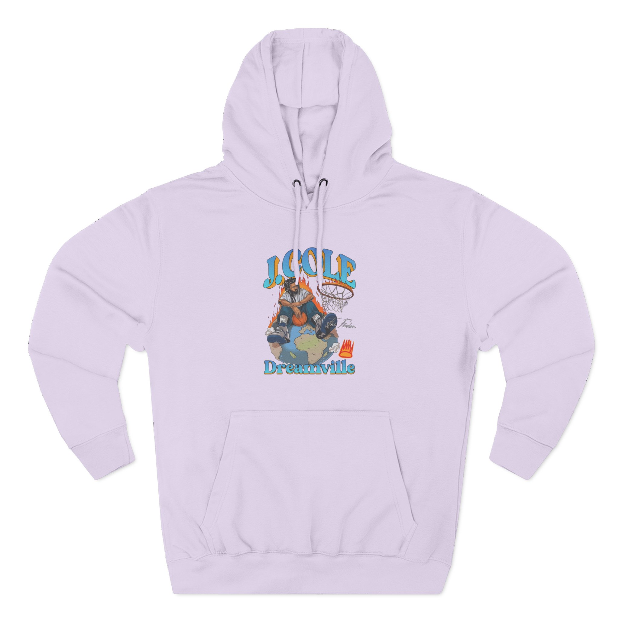 J Cole "Dreamville World" Three-Panel Fleece Hoodie - Image 19