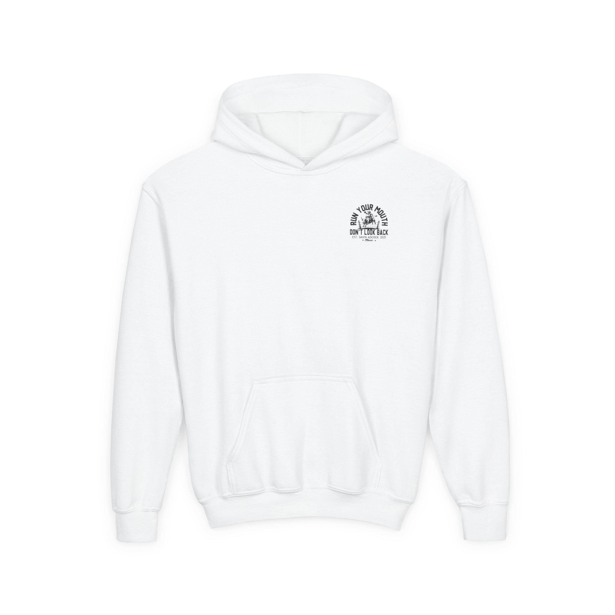 Gavin Adcock Run Your Mouth Youth Heavy Blend Hooded Sweatshirt