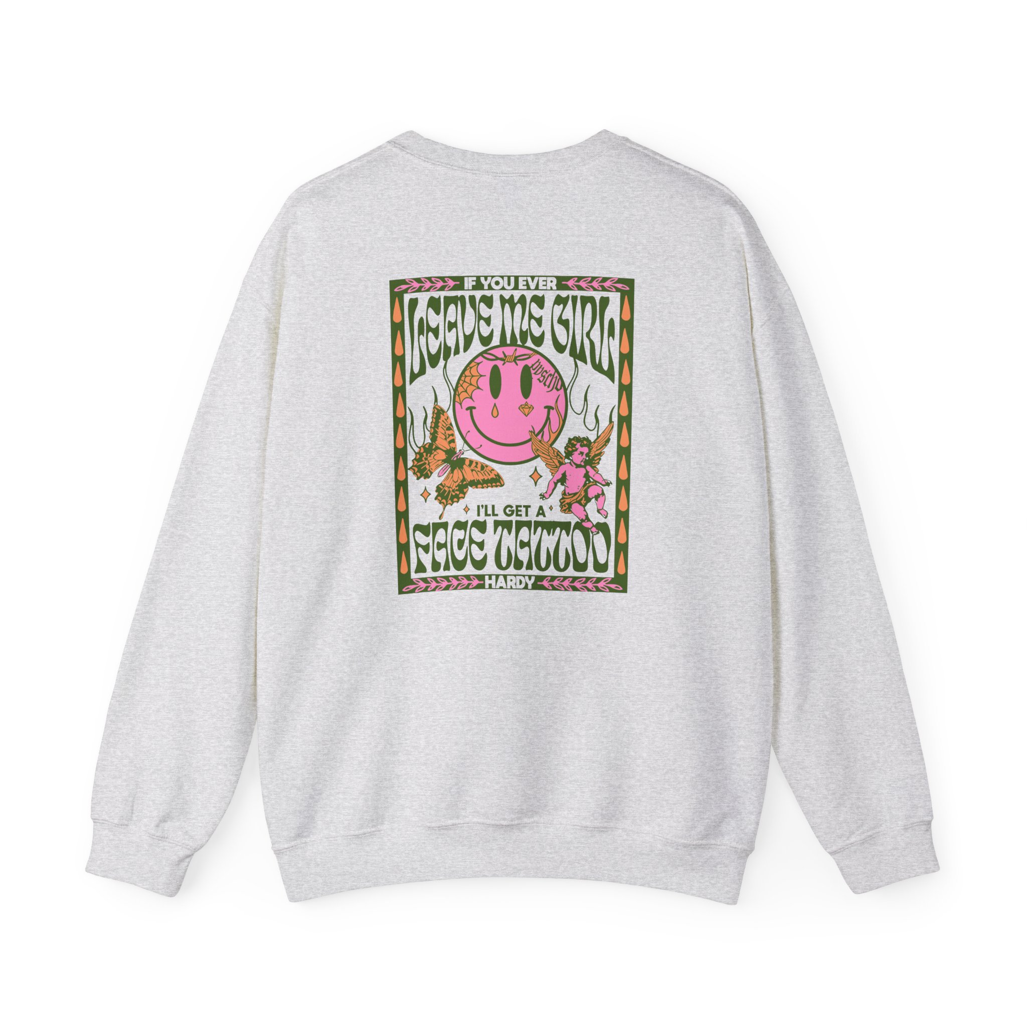 Hd if You Ever Leave Me Unisex Heavy Blend™ Crewneck Sweatshirt - Image 4