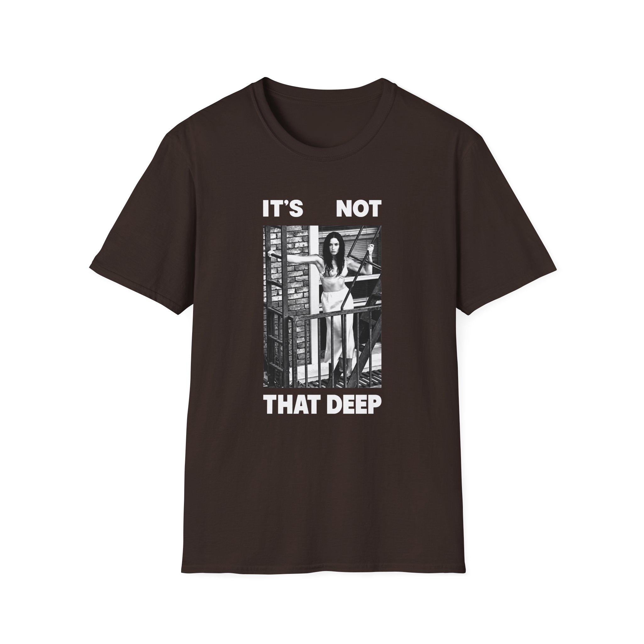 D L It’s Not That Deep Tour Unisex Softstyle T-Shirt - Image 5
