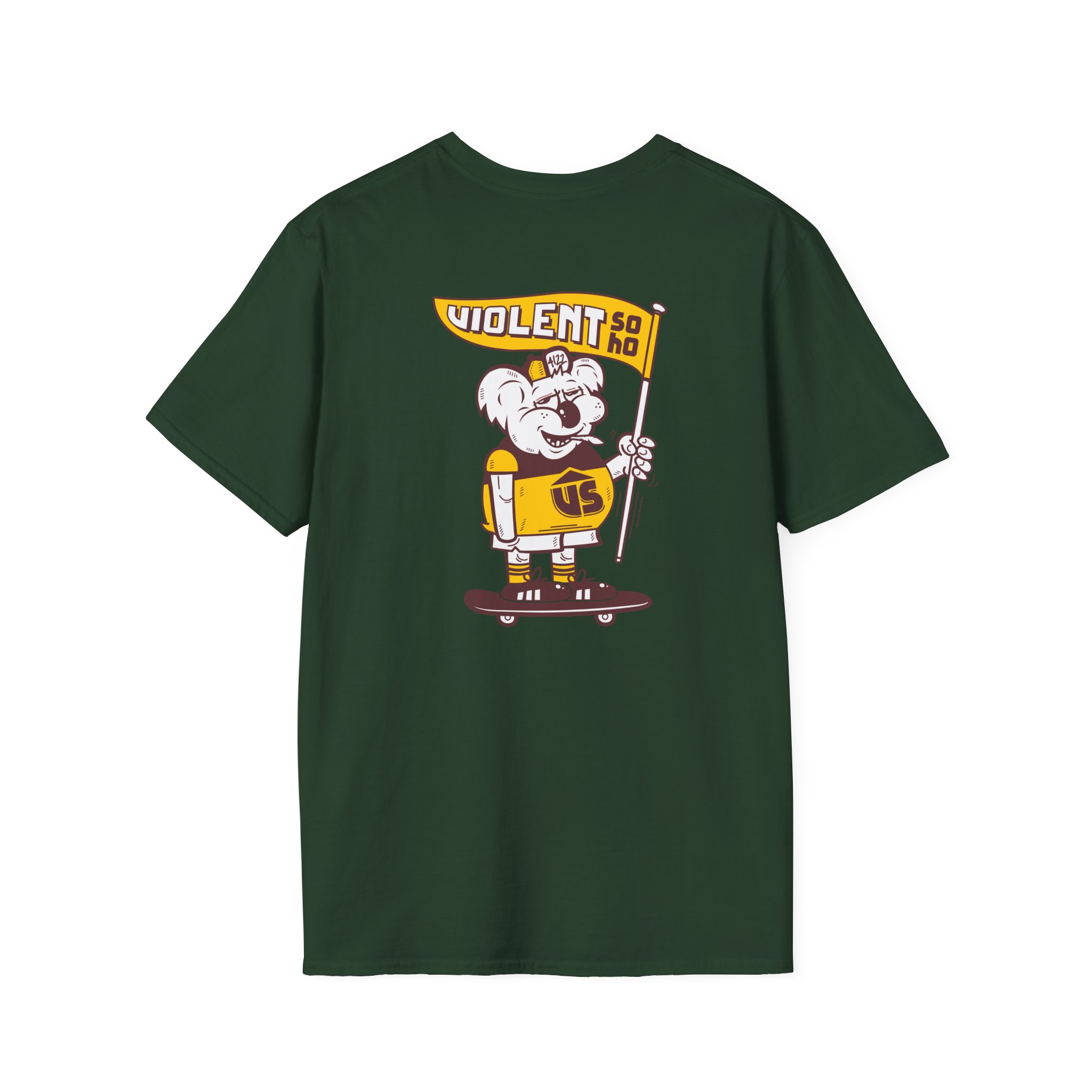 Violent Soho Brisbane Bears Unisex Softstyle T-Shirt - Image 20