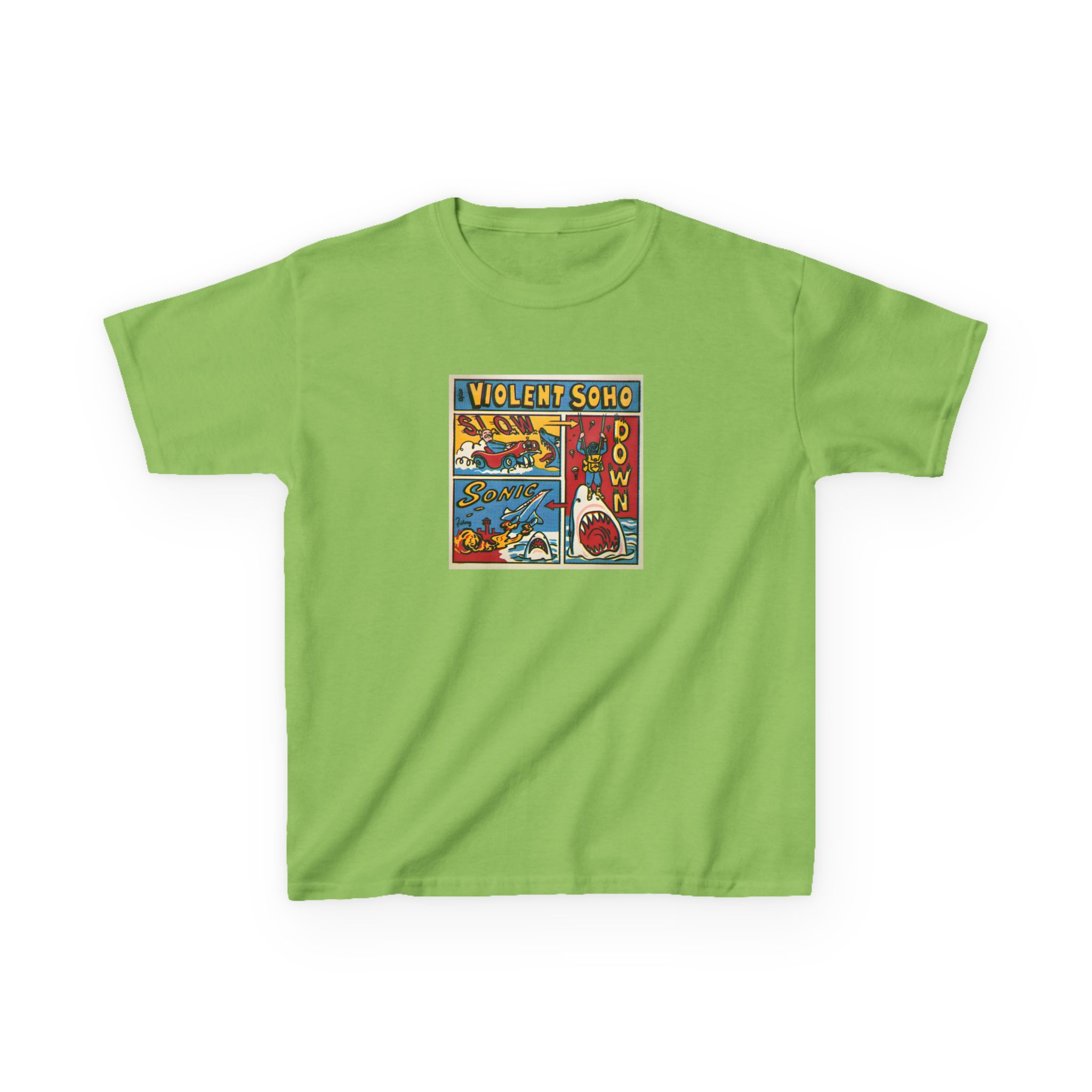 Violent Soho Slow Down Sonic Kids Heavy Cotton™ Tee - Image 7