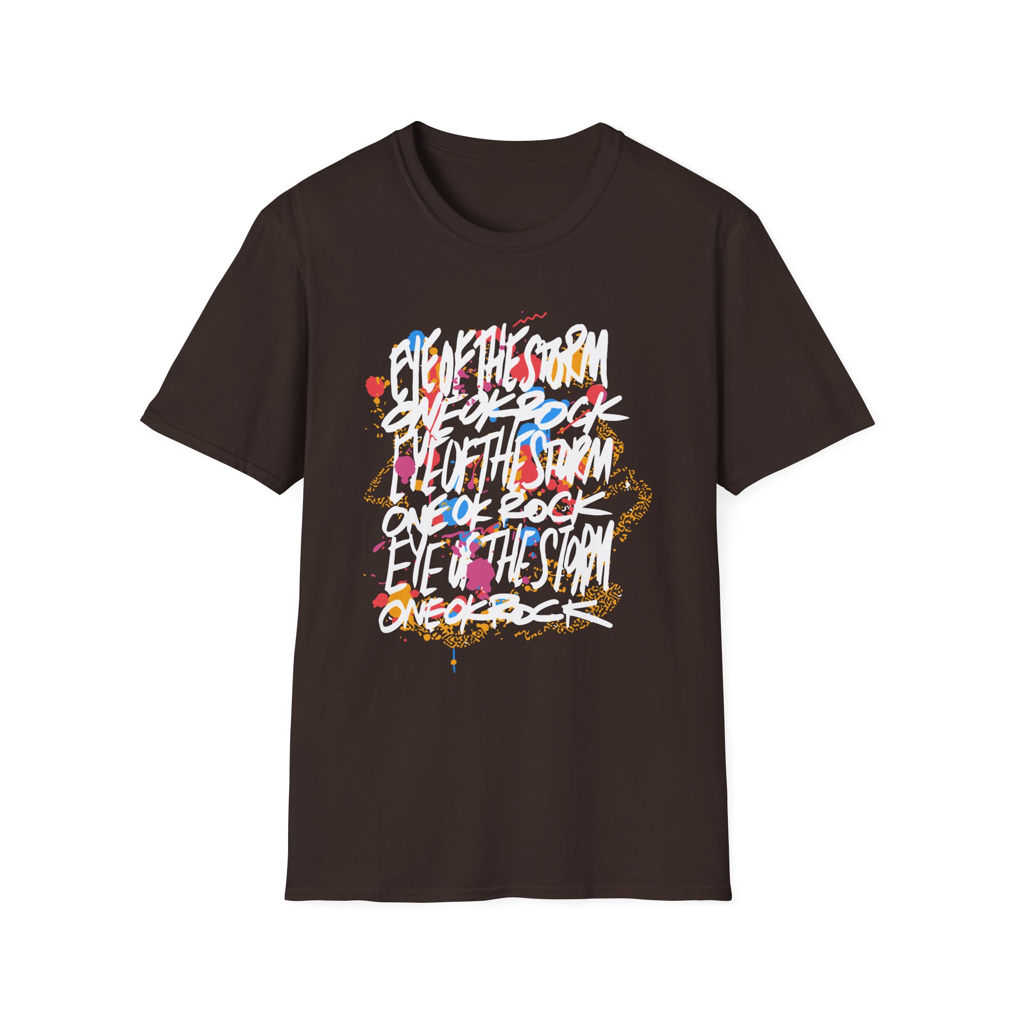 One Ok Rock Painted Storm Unisex Softstyle T-shirt - Image 5