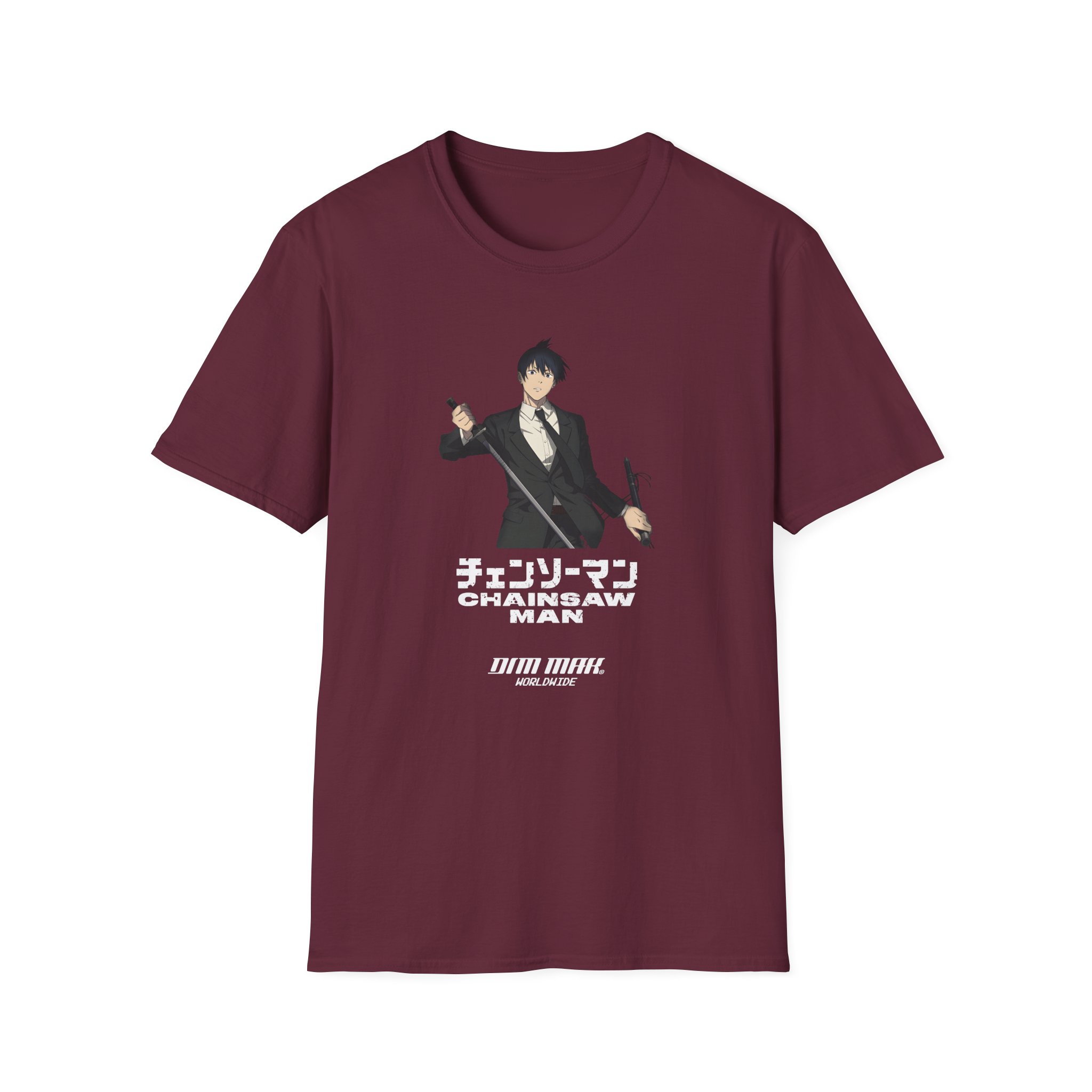 Chainsaw Man X Dim Mak Aki Unisex Softstyle T-Shirt - Image 3