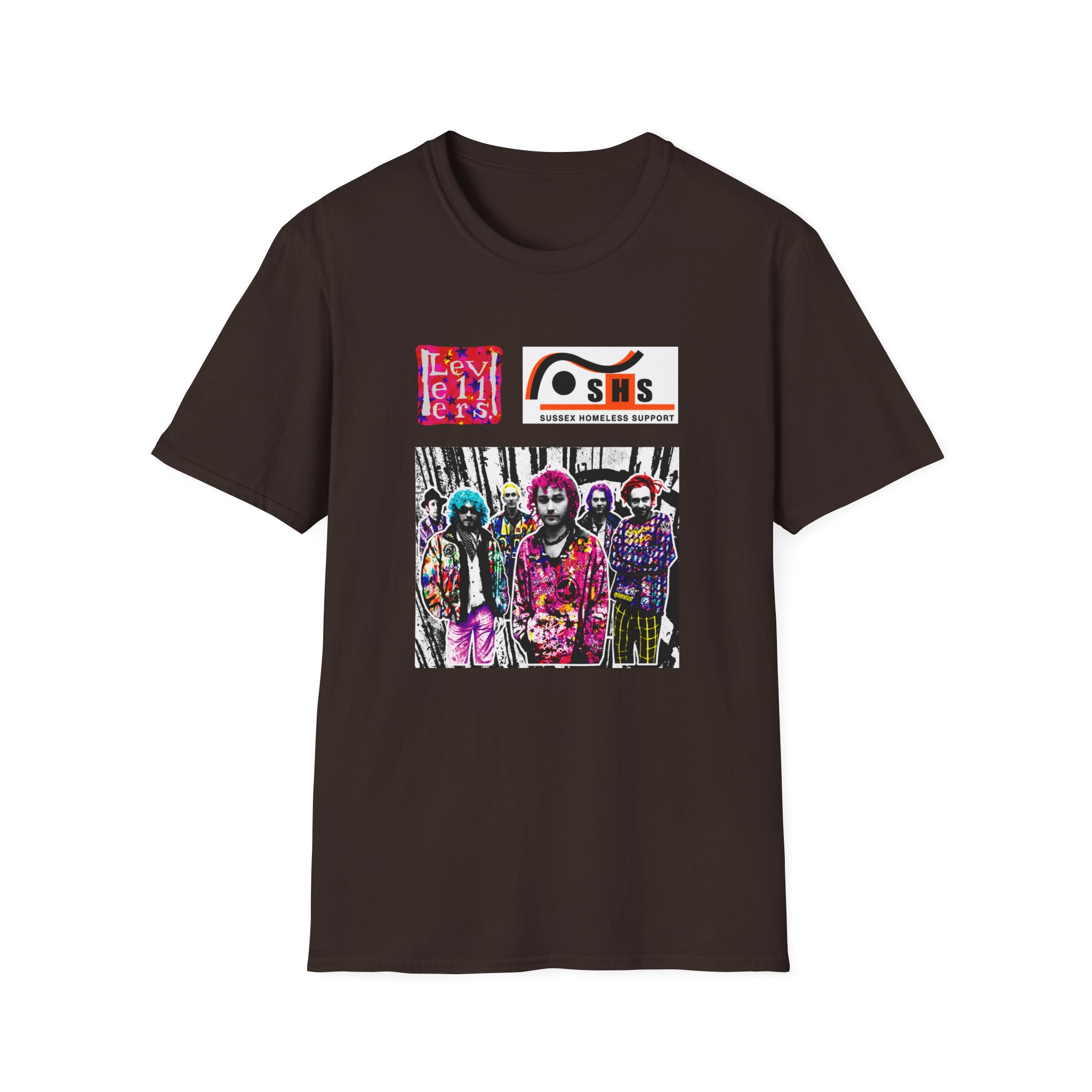 Levellers Postman Print Unisex Softstyle T-Shirt - Image 5