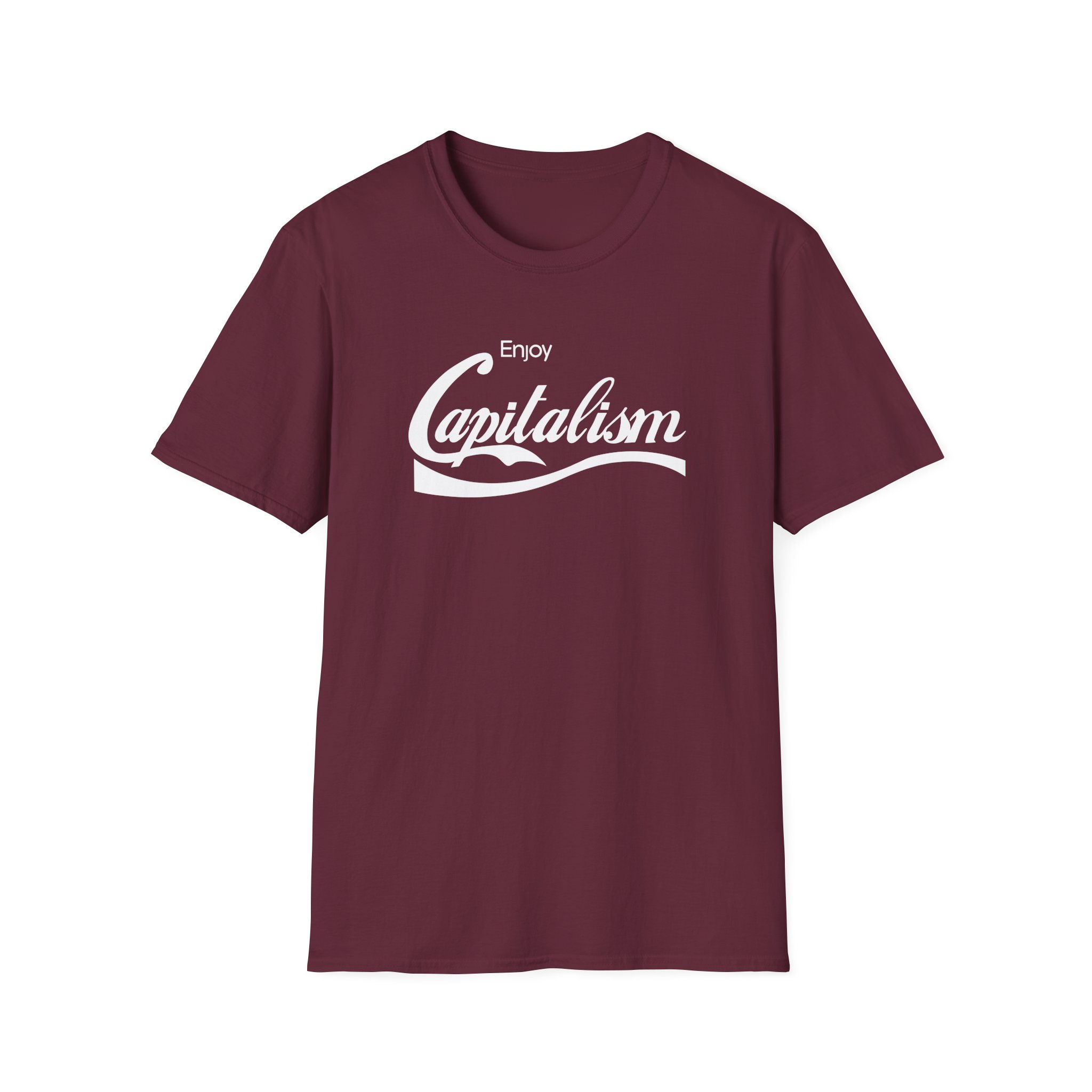 Valuetainment Enjoy Capitalism Unisex Softstyle T-Shirt - Image 3