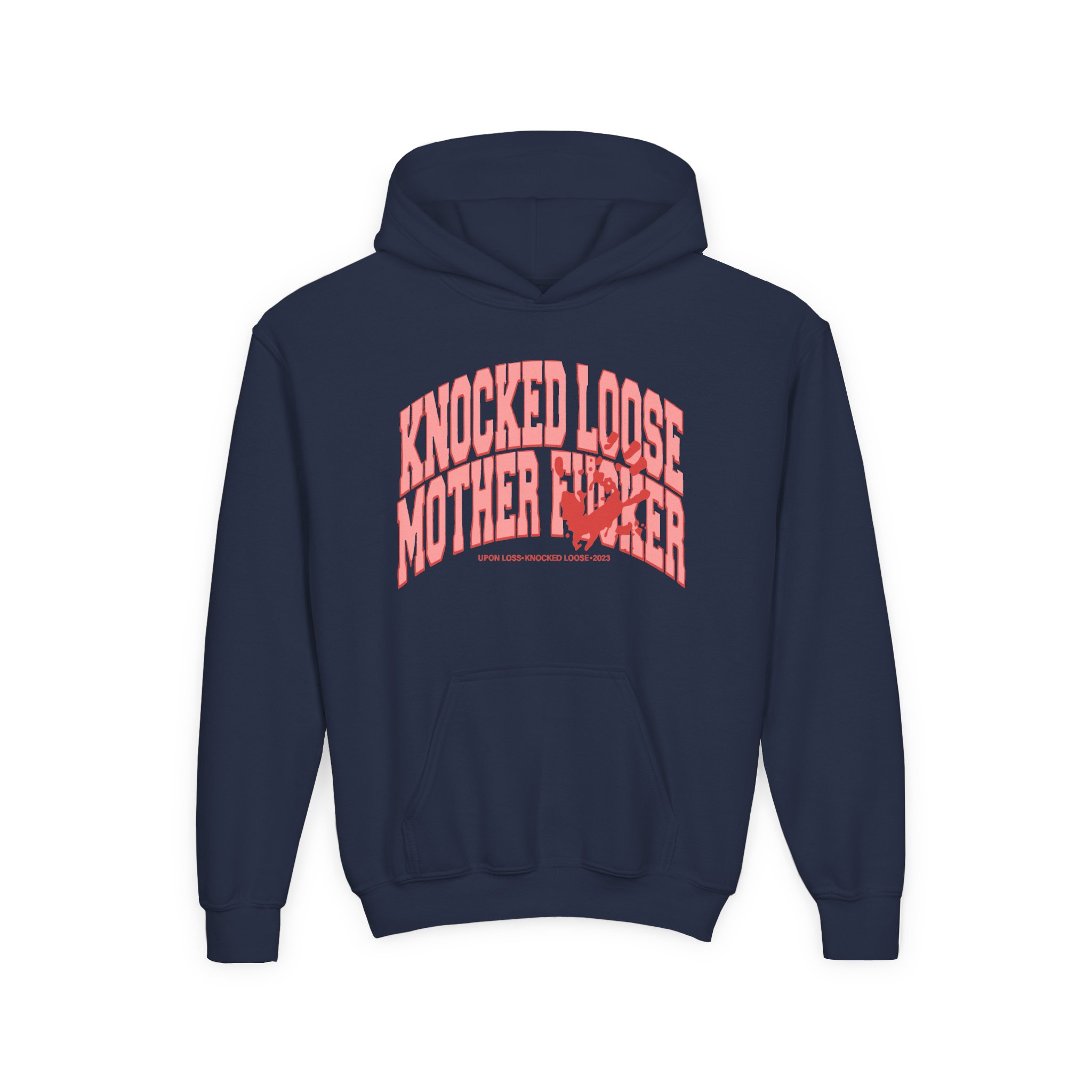 Knocked Loose Youth Heavy Blend Hooded Sweatshirt - Image 3