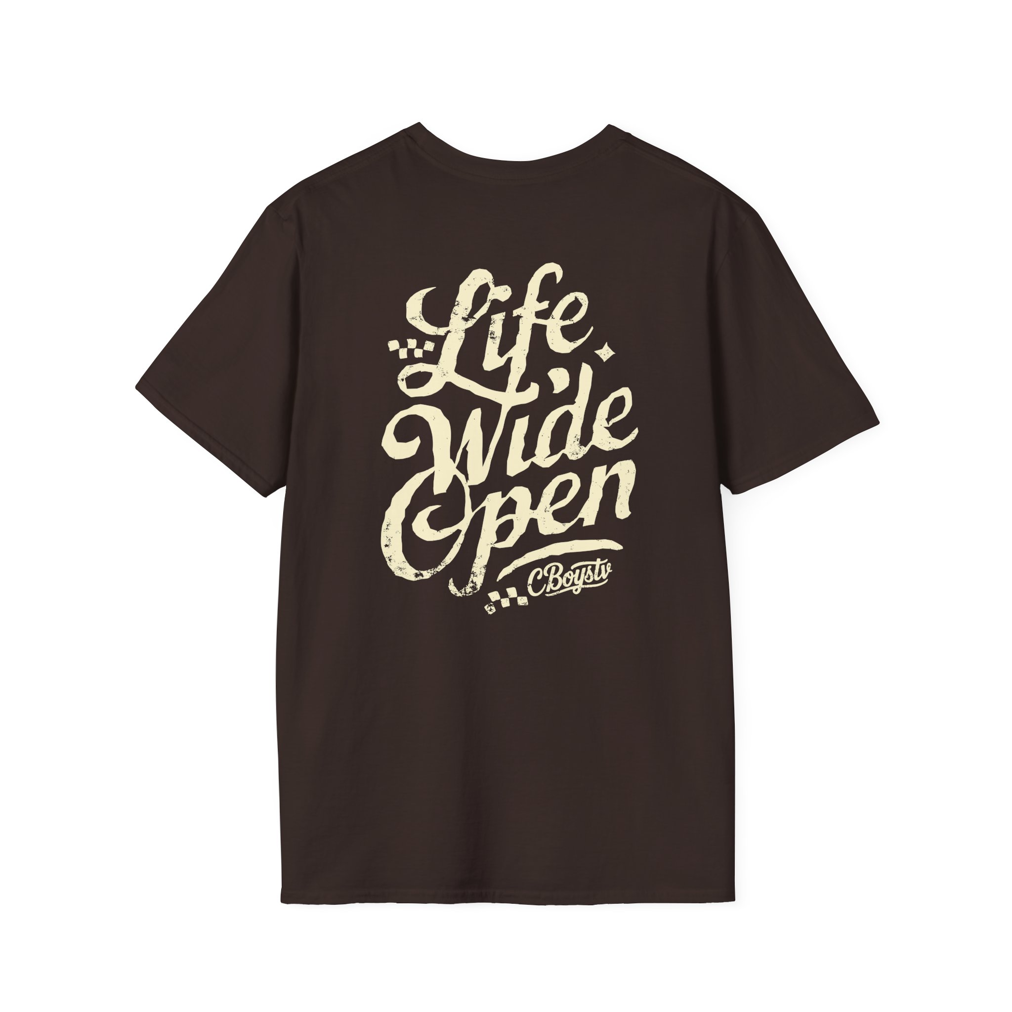 Cboystv Tan Script Unisex Softstyle T-Shirt - Image 6