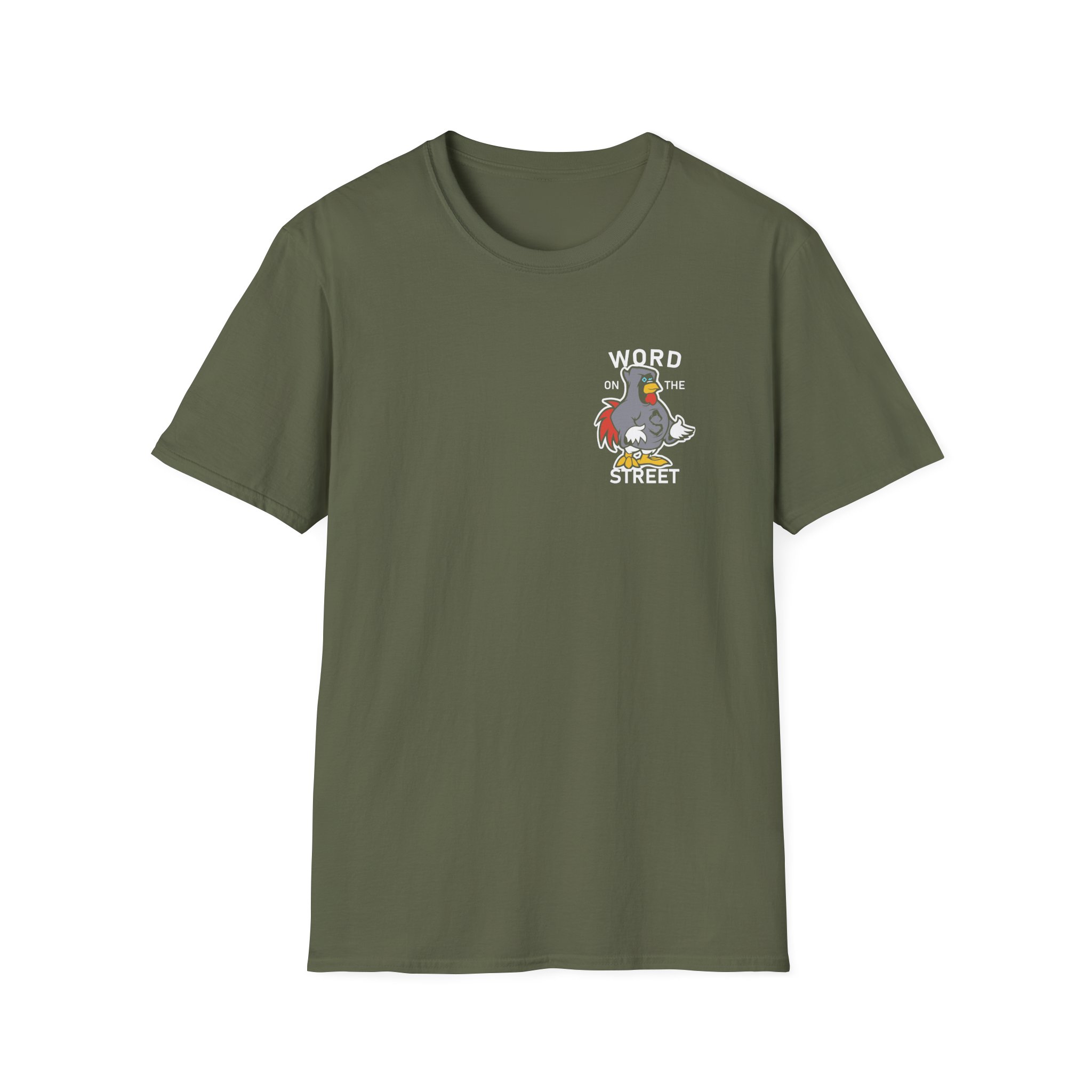 Shroud Chicken Word On The Street Unisex Softstyle T-Shirt - Image 7