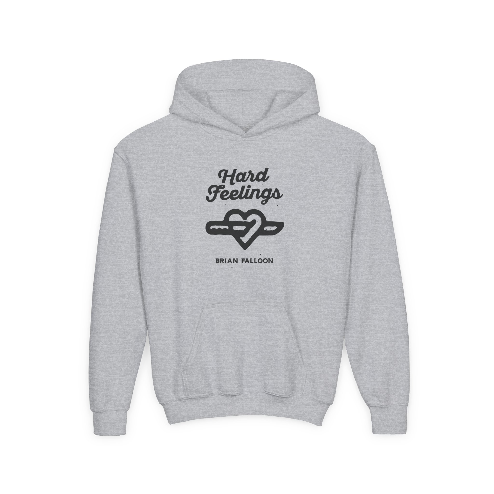 Brian Fallon Hard Feelings Youth Heavy Blend Hooded Sweatshirt - Image 3