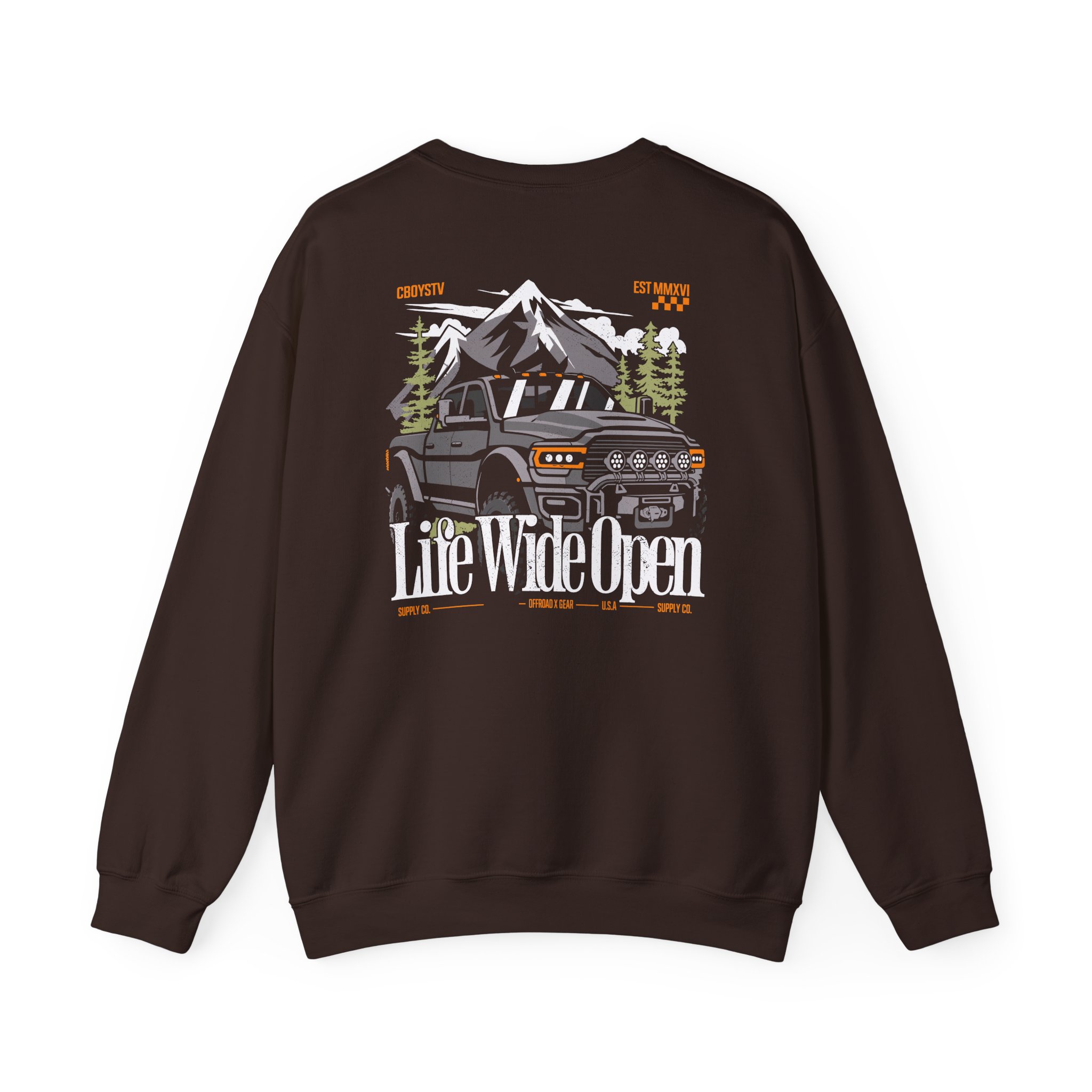 Cboystv Ram Mountain Unisex Heavy Blend™ Crewneck Sweatshirt - Image 4
