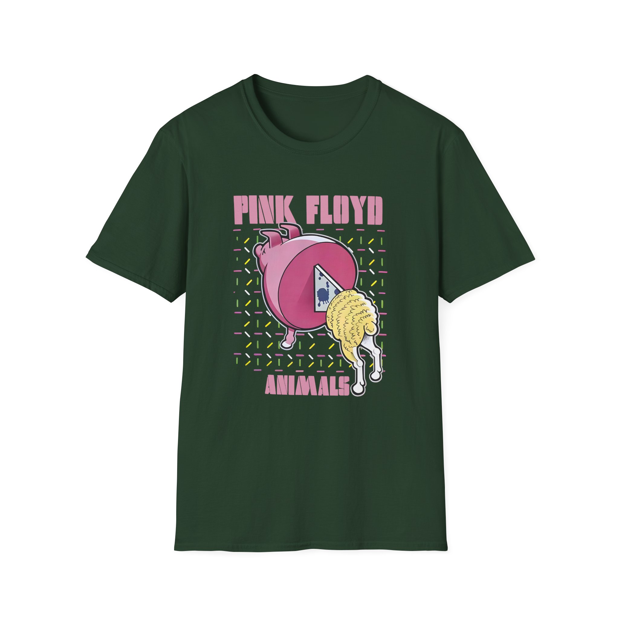 Pink Floyd Animals Oink Oink Unisex Softstyle T-Shirt - Image 5