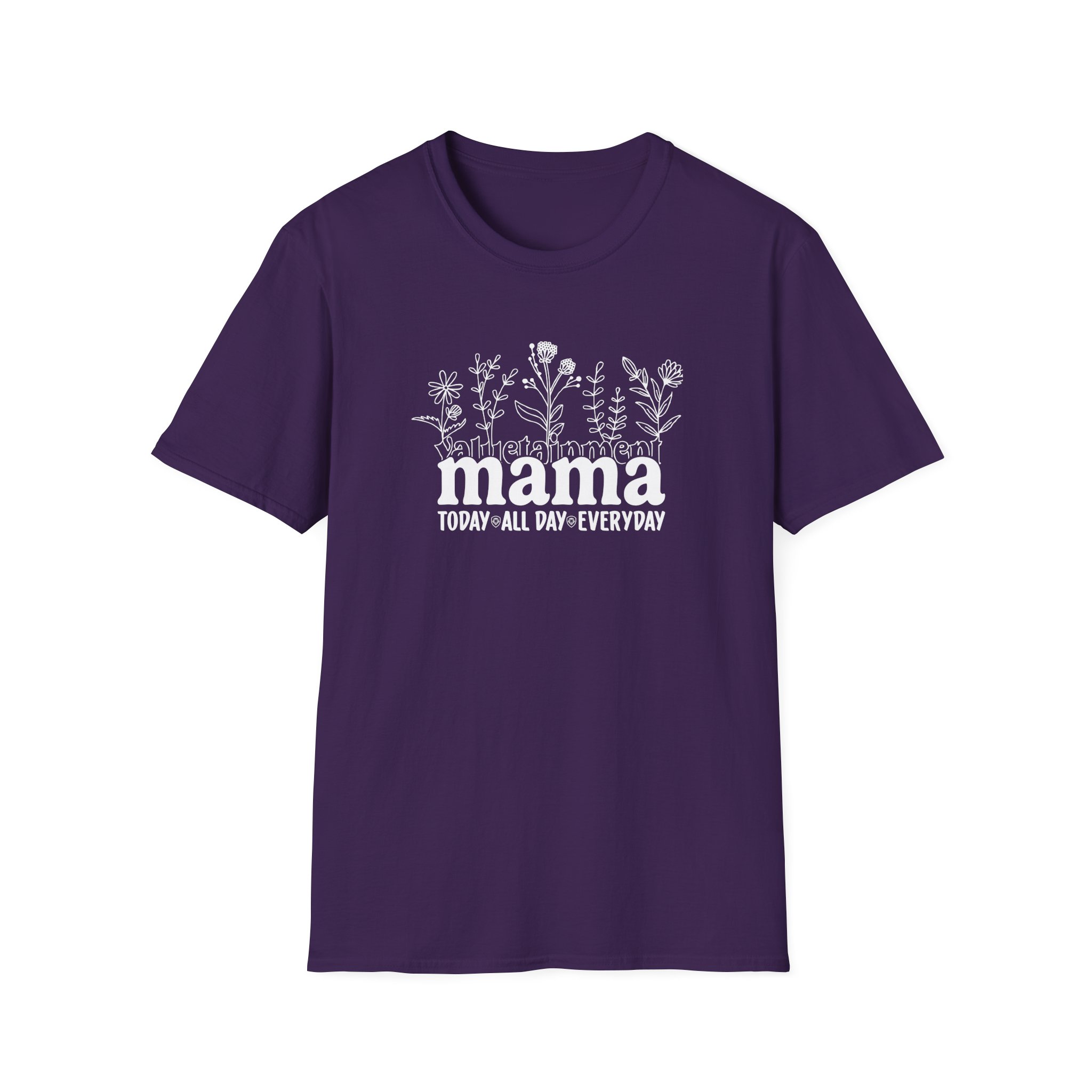 Valuetainment Future Looks Bright Lilac Everyday Vt Mama Unisex Softstyle T-Shirt - Image 13